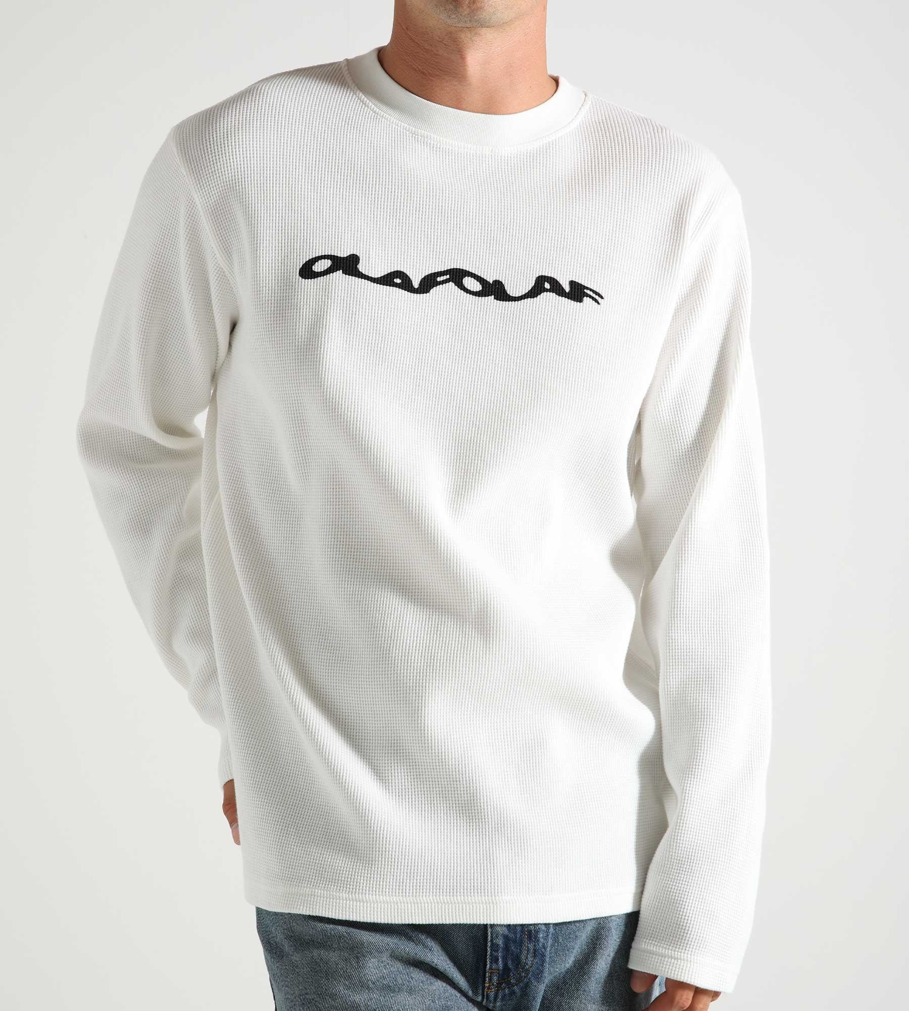 OLAF Waffle Longsleeve White