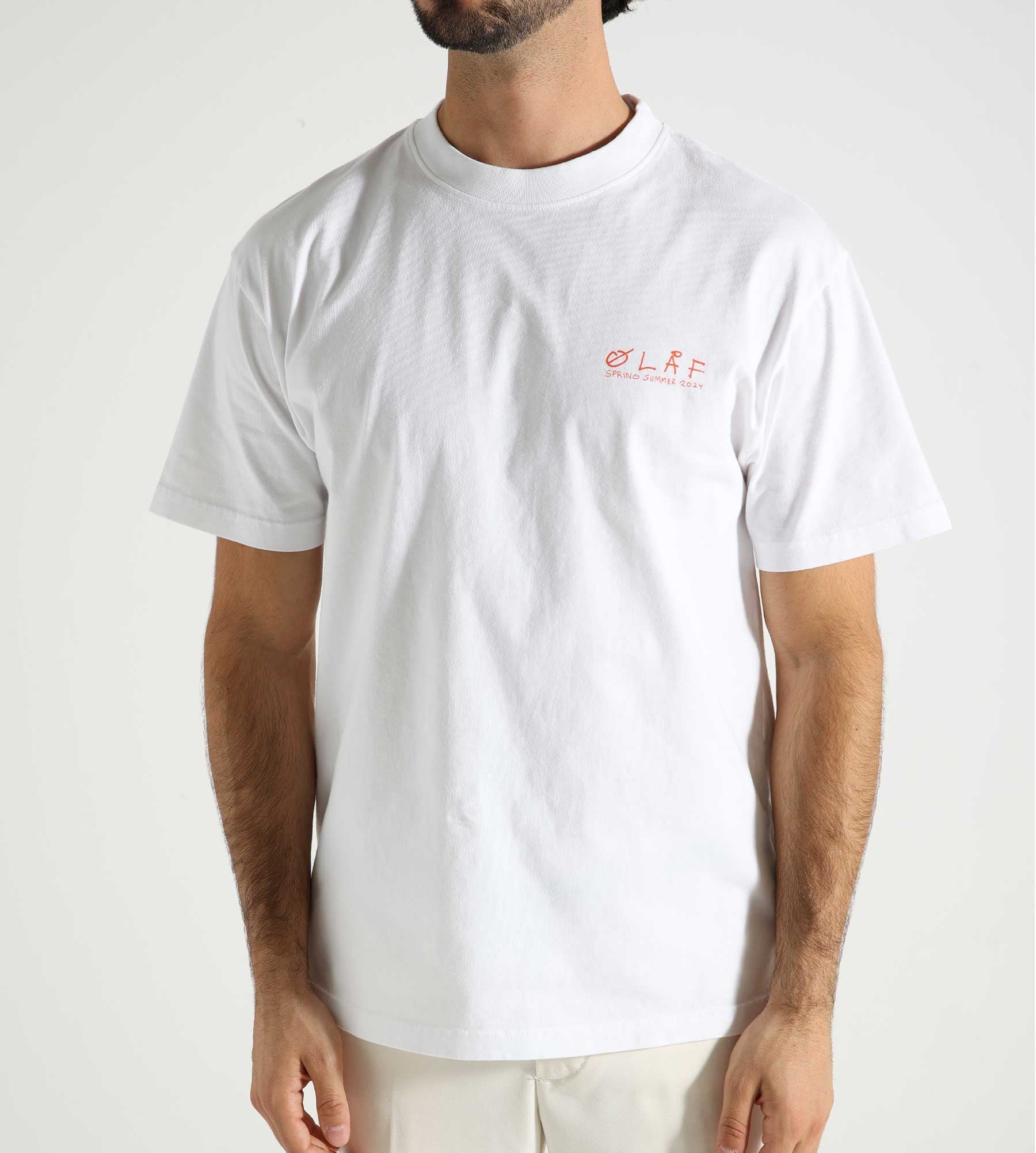 OLAF Notes Tee Optical White