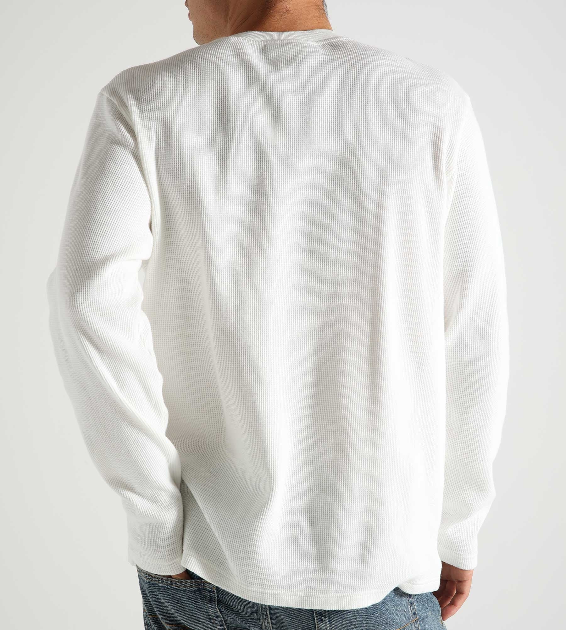 OLAF Waffle Longsleeve White