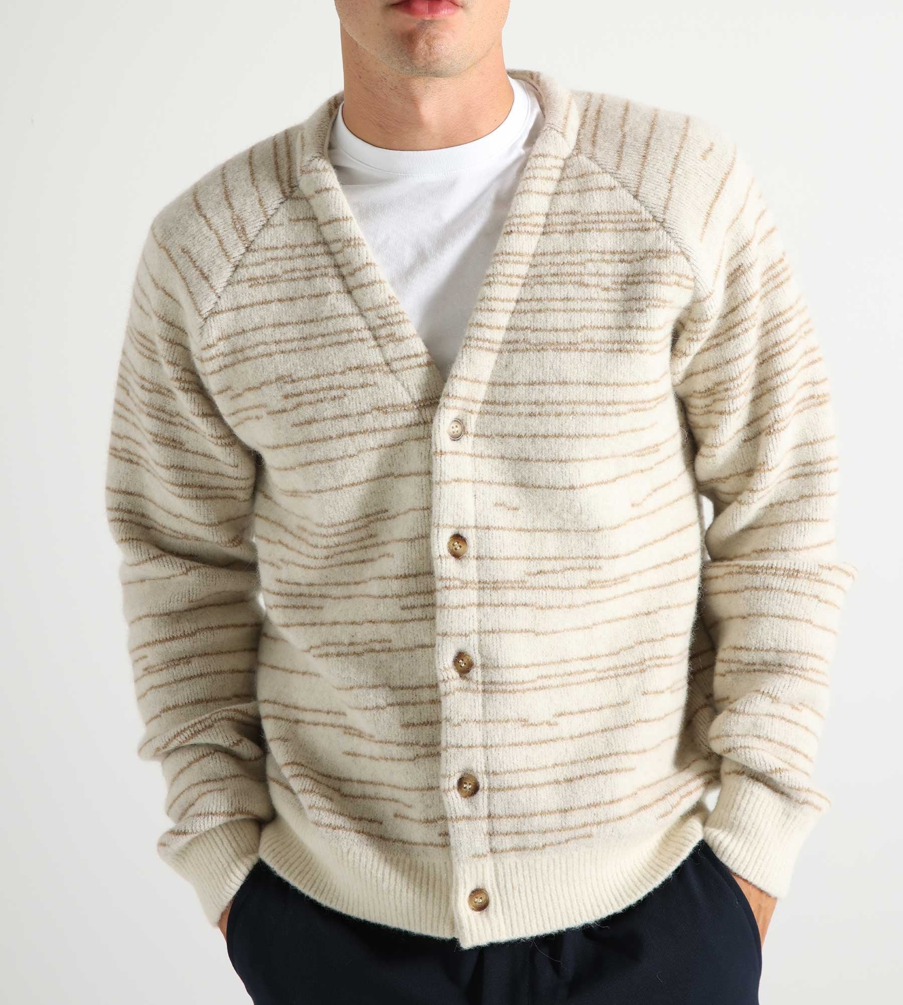 Palmes Rome Knit Cardigan Off-White