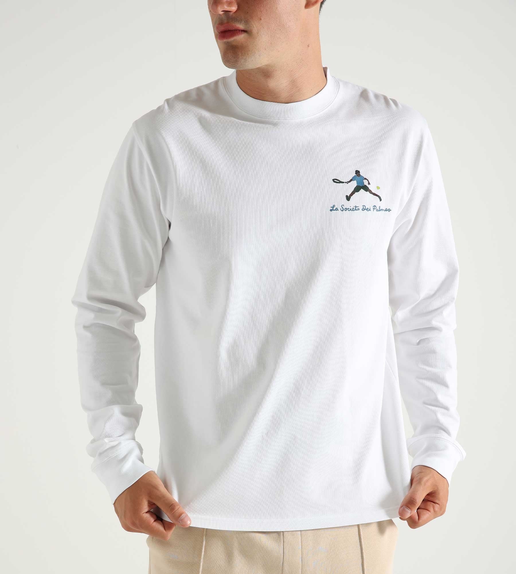 Palmes Societá Longsleeve White