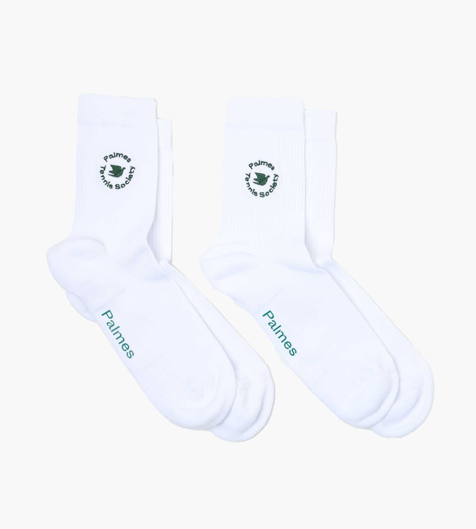 Palmes Low Socks 2 Pairs White