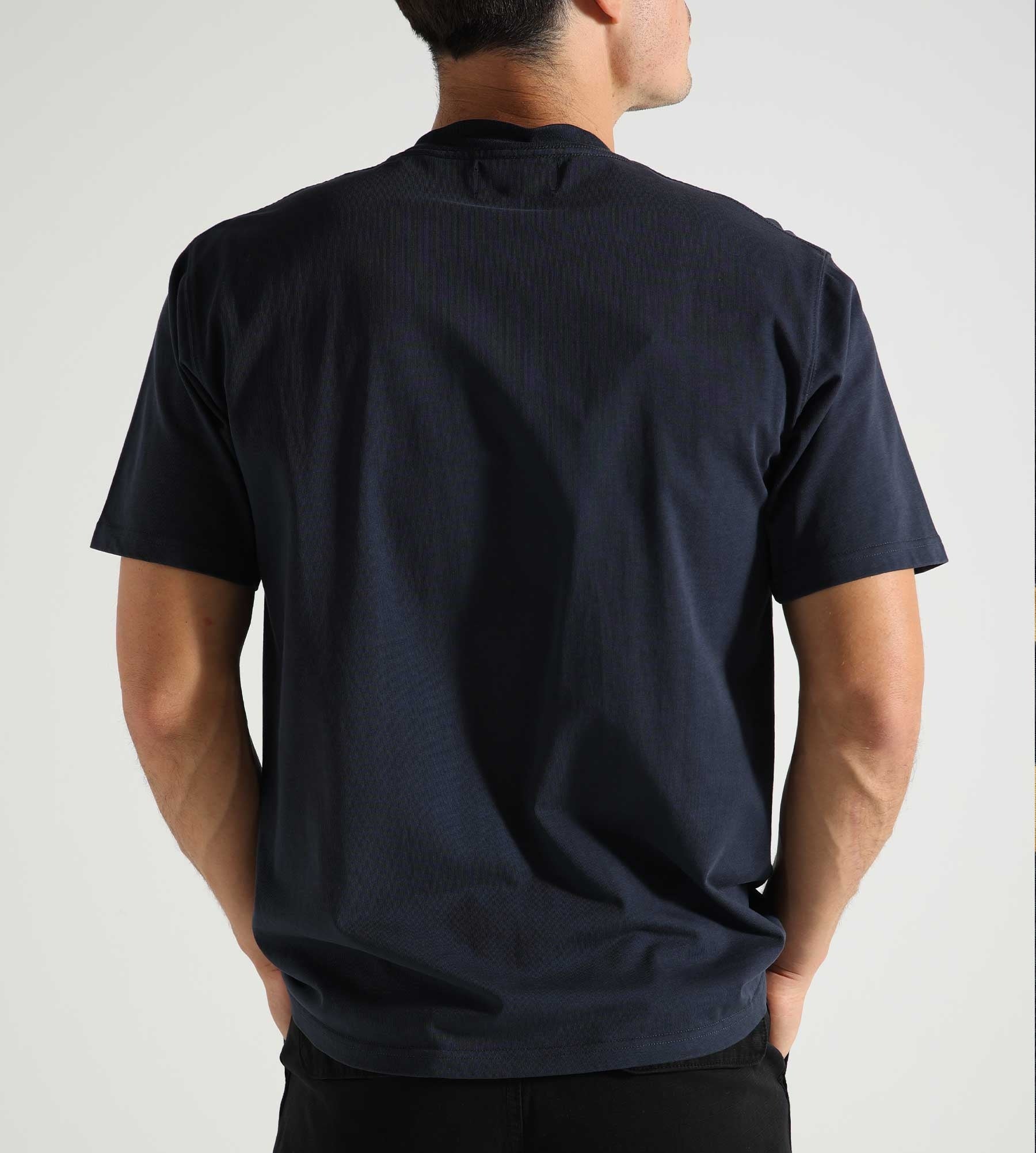 Palmes Ivan T-Shirt Navy Yellow