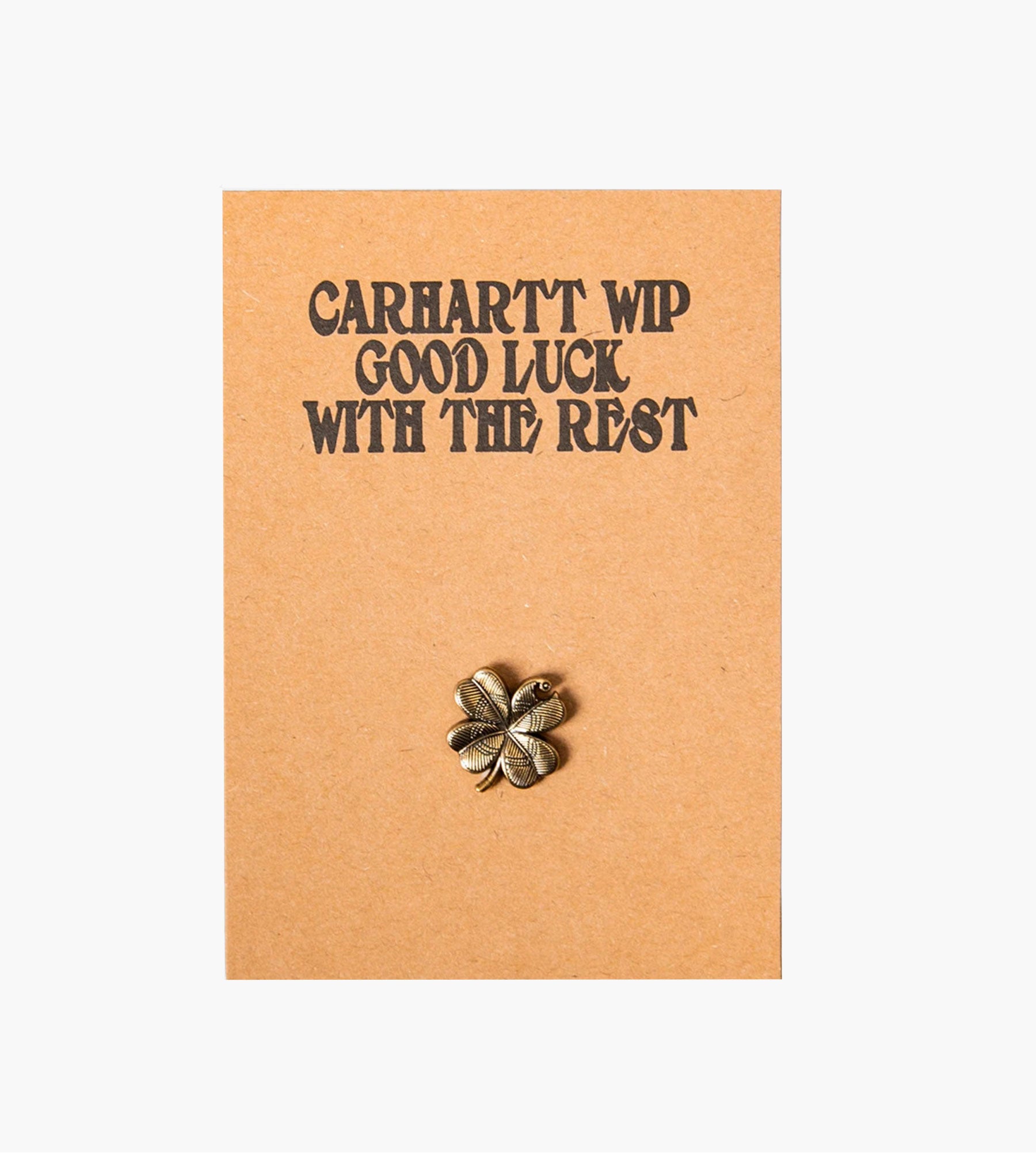 Carhartt WIP Clover Pin Gold