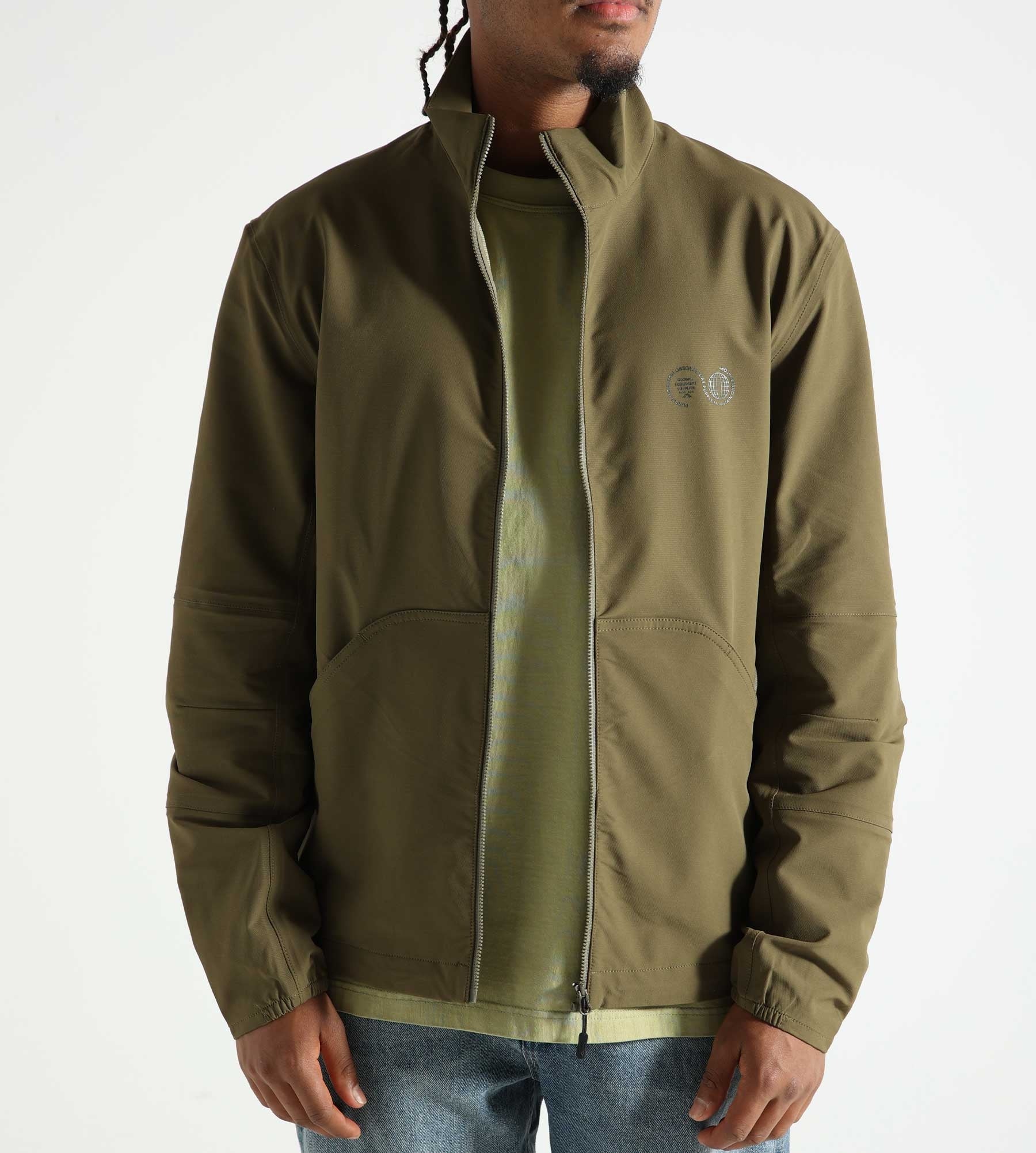 Purple Mountain Observatory Soft Shell Advanded Funnel Jacket Khaki