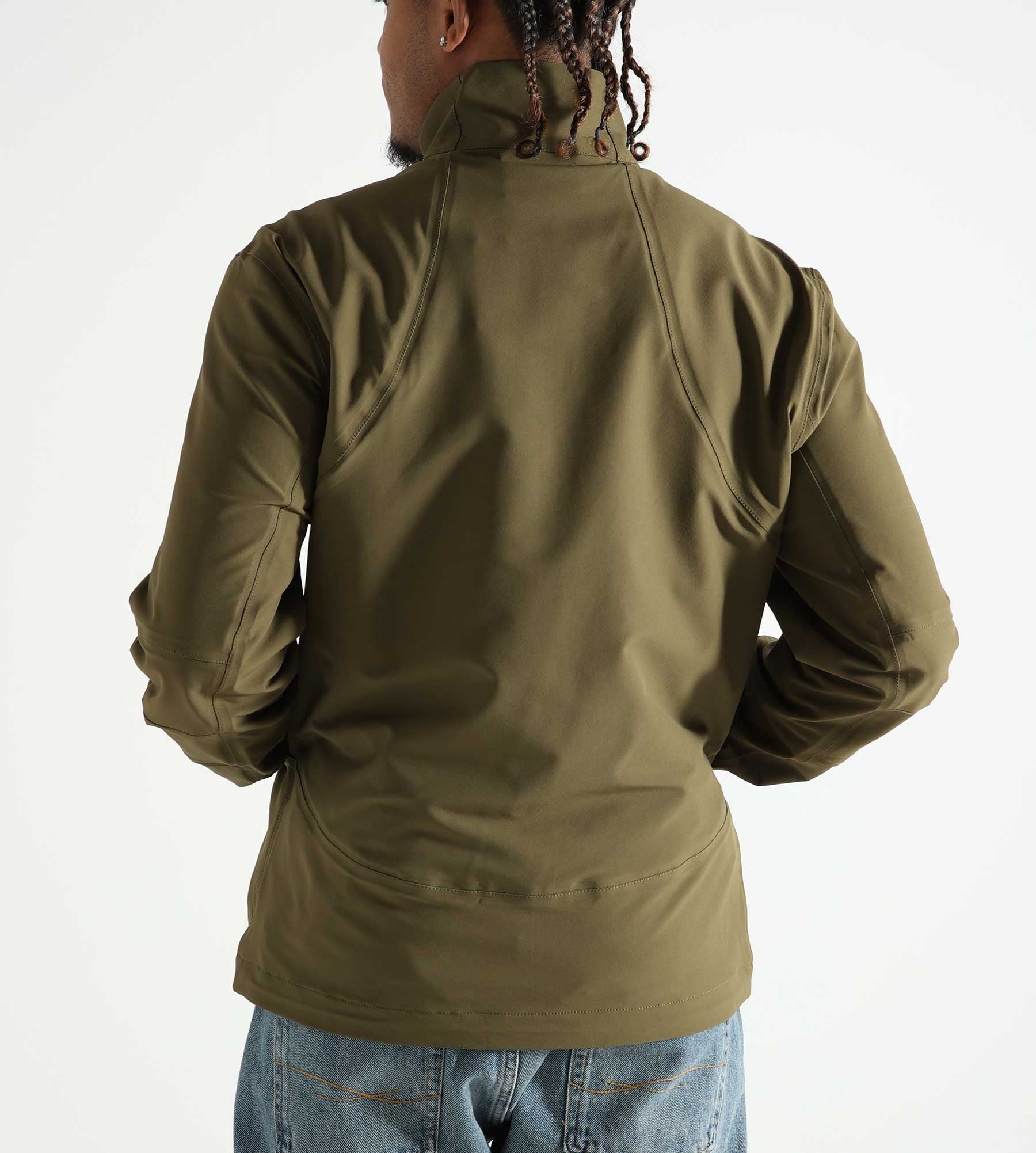 Purple Mountain Observatory Soft Shell Advanded Funnel Jacket Khaki