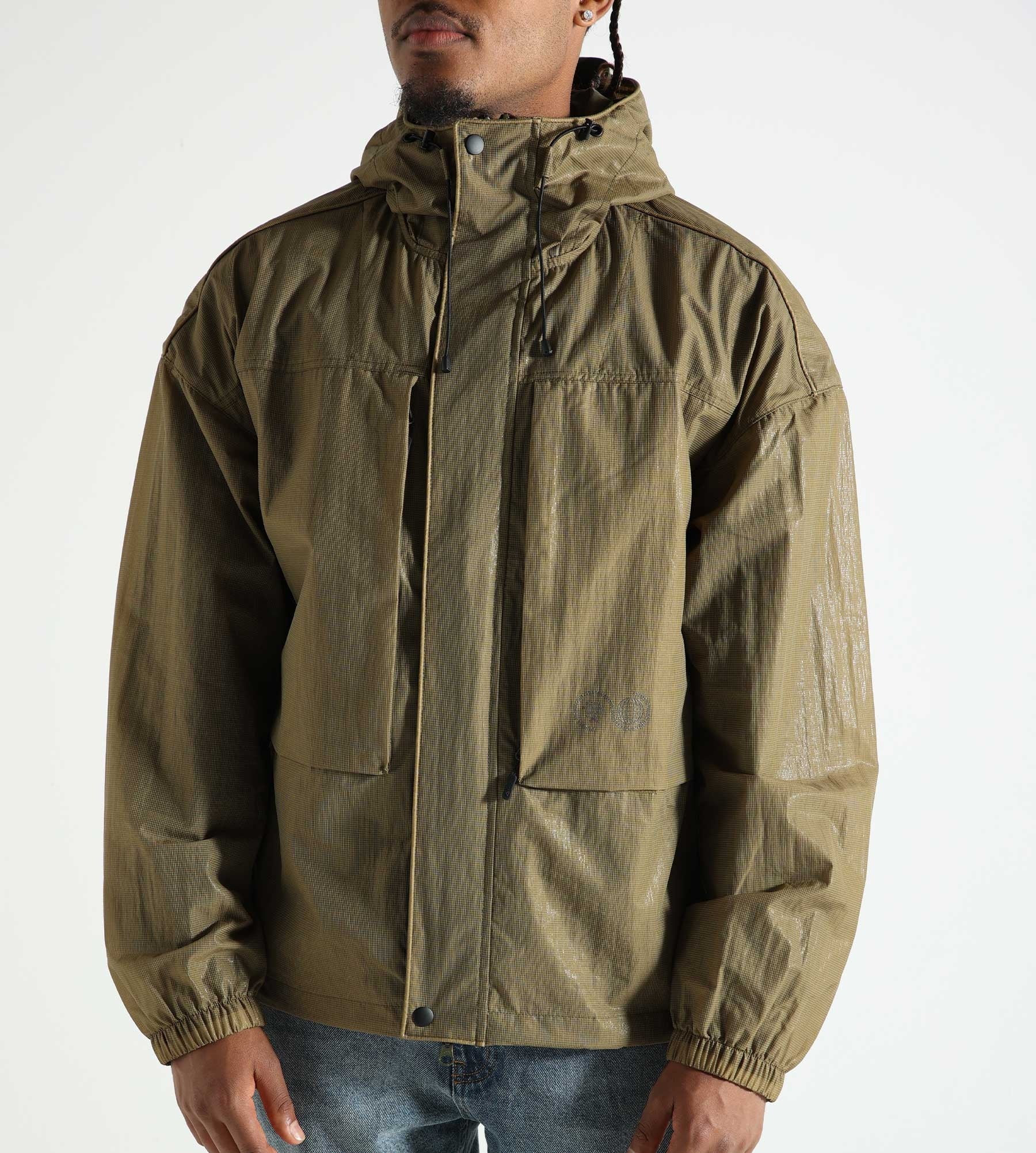 Purple Mountain Observatory Ridge Jacket Barnacle Mesh Khaki