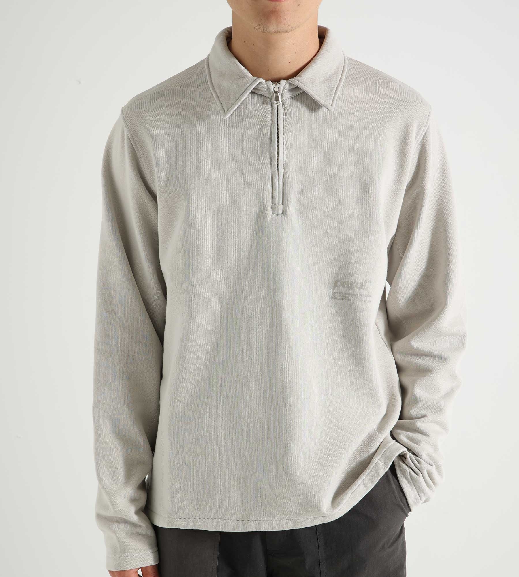 Parel Studios Cura Quarter Zip Light Grey