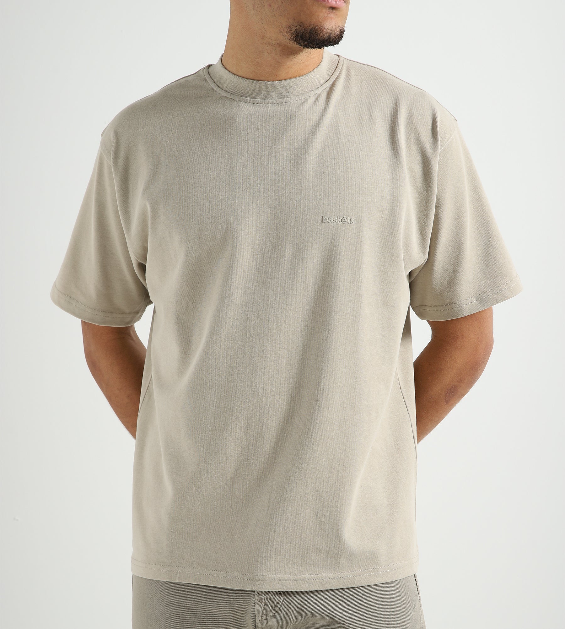 Baskèts Modern Essential Tee Misty Beige