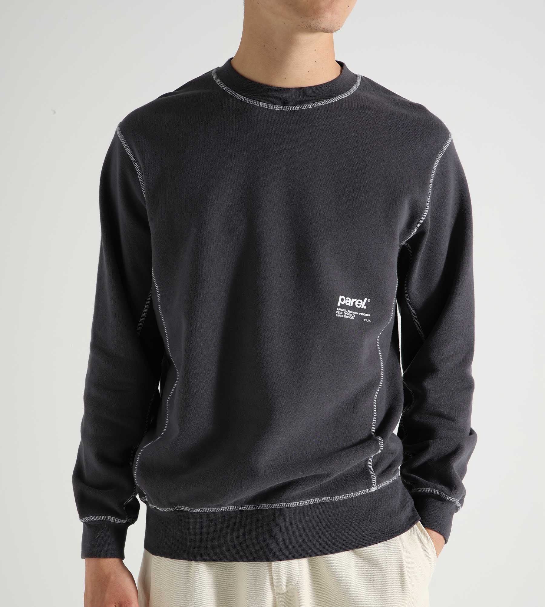 Parel Studios Contrast Crewneck Graphite