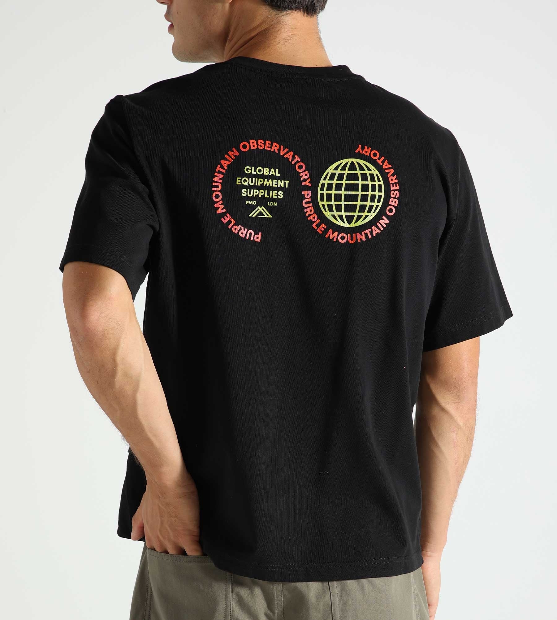 Purple Mountain Observatory Globe Tee Black