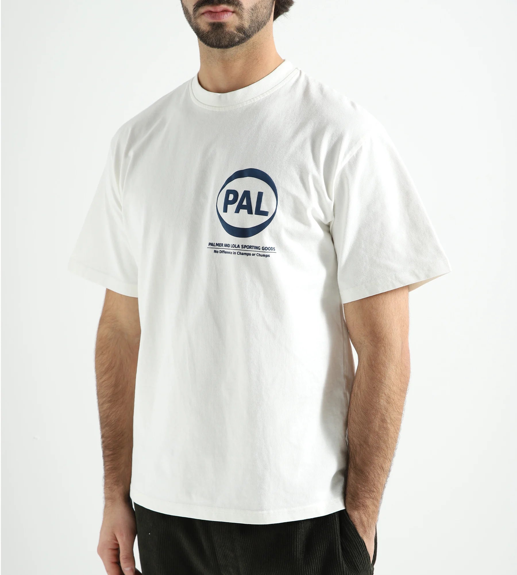 PAL Sporting Goods International Pre Game T-Shirt Off White Blue