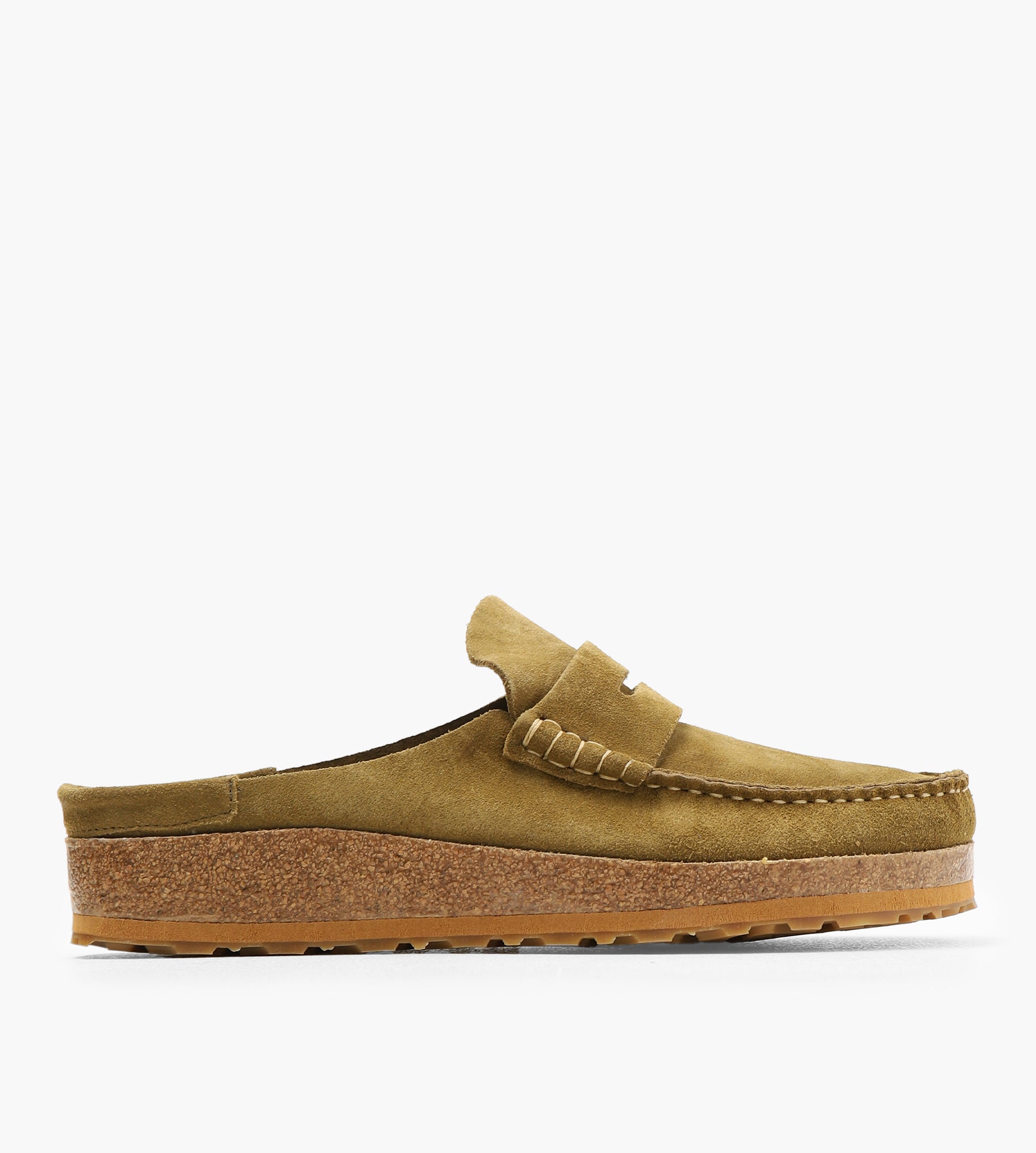 Birkenstock Naples Suede Leather Pine Green