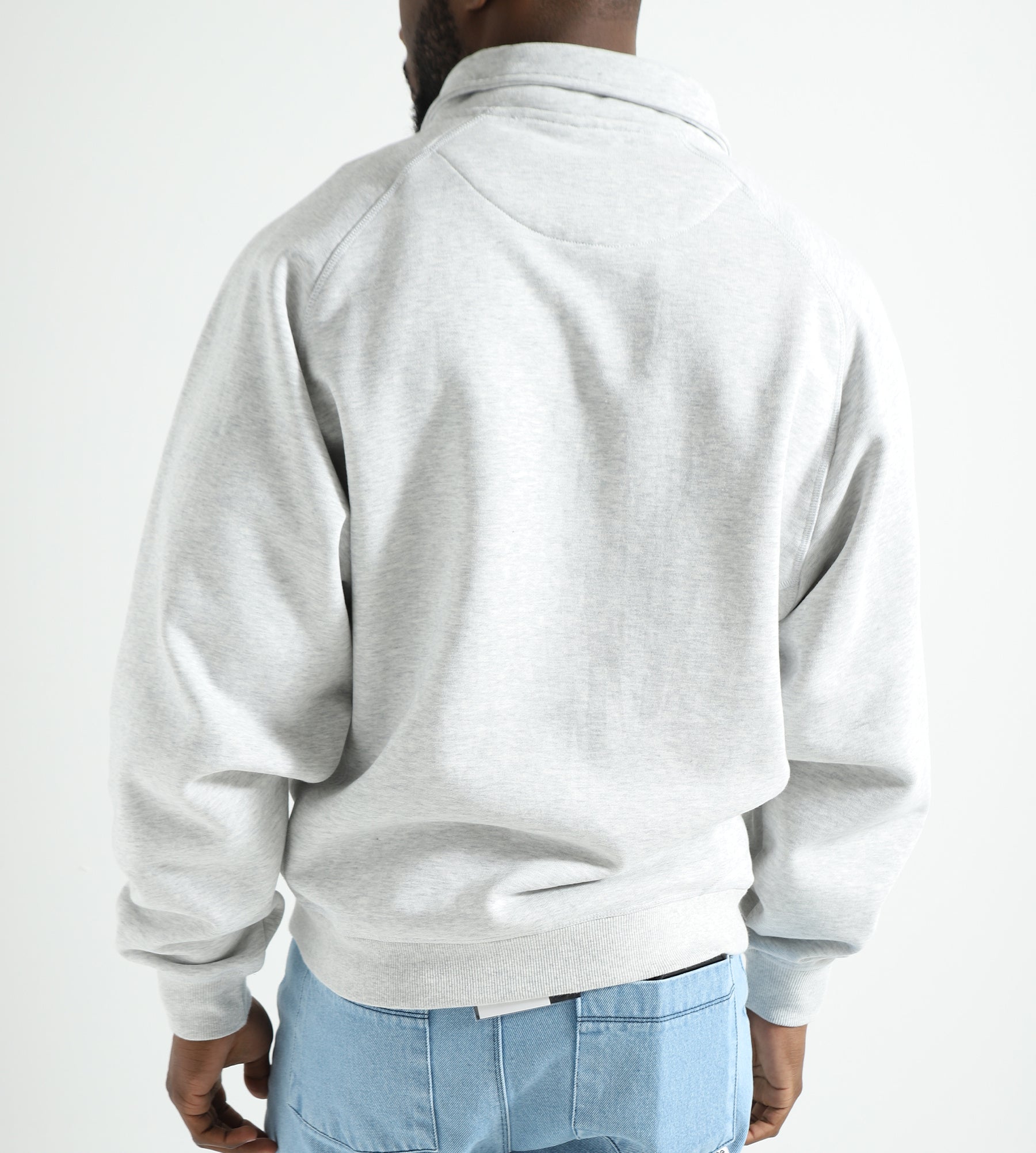 New Amsterdam Surf Association Half Zip Turtleneck Sweat Ash