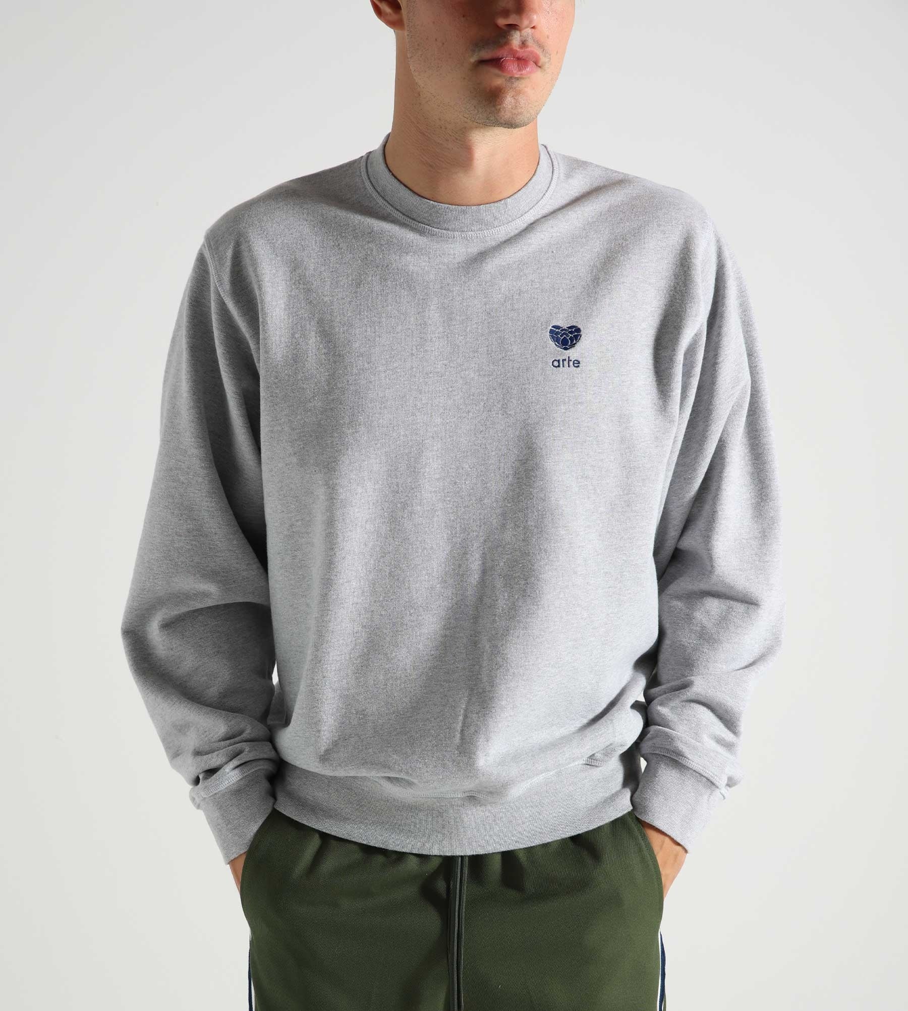 Arte Antwerp Heart Flower Logo Crewneck Grey