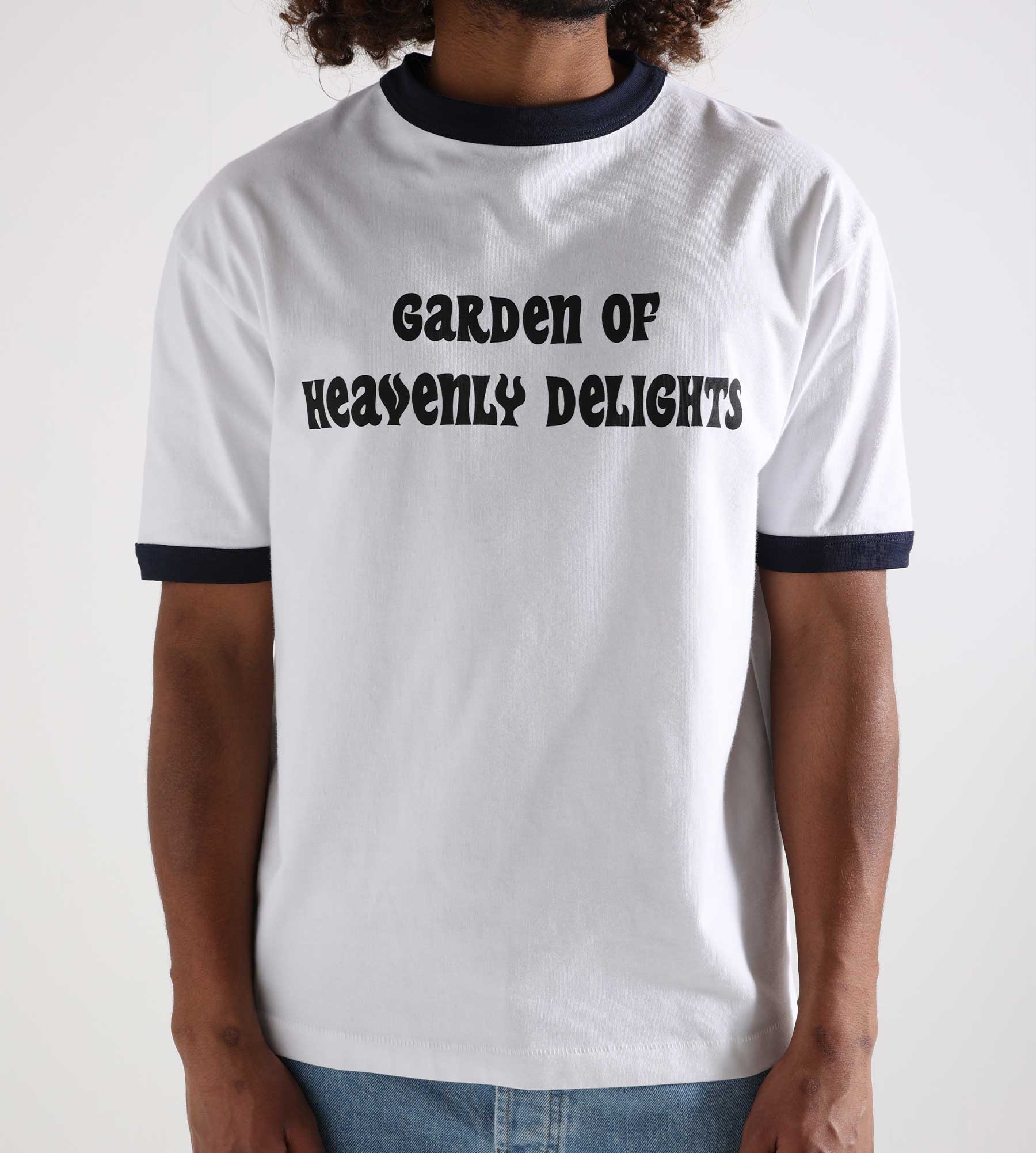 Sabbatical Garden of Heavenly Delights Ringer T-Shirt White