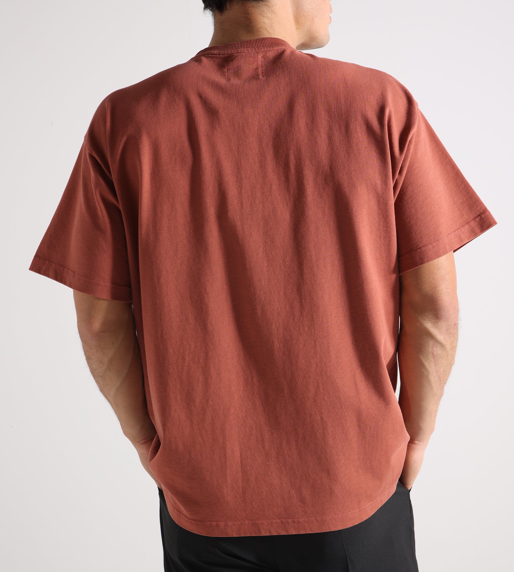 Ange Projects Pocket Script Tee Coral