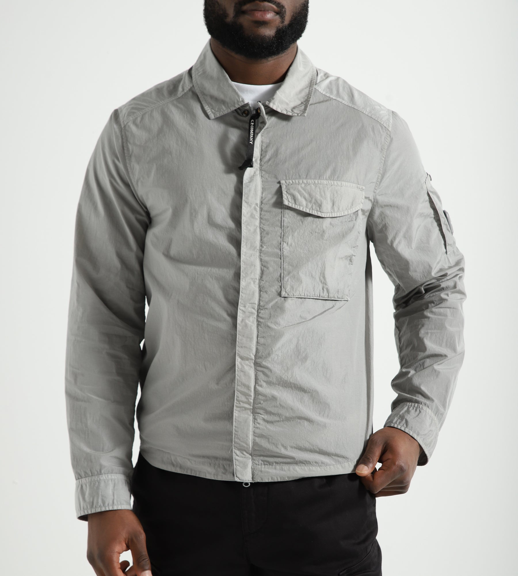 C.P. Company Chrome-R Pocket Overshirt Drizzle Grey