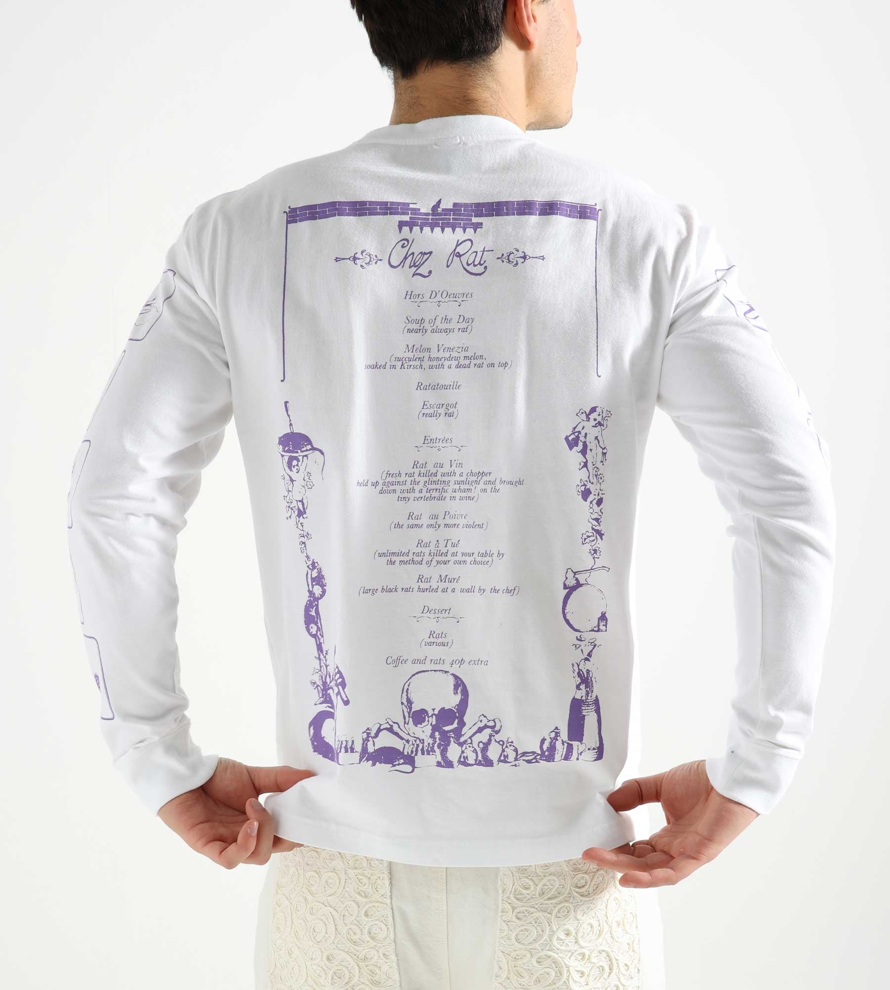 Reception Longsleeve Chez Rat Cotton Single Jersey White