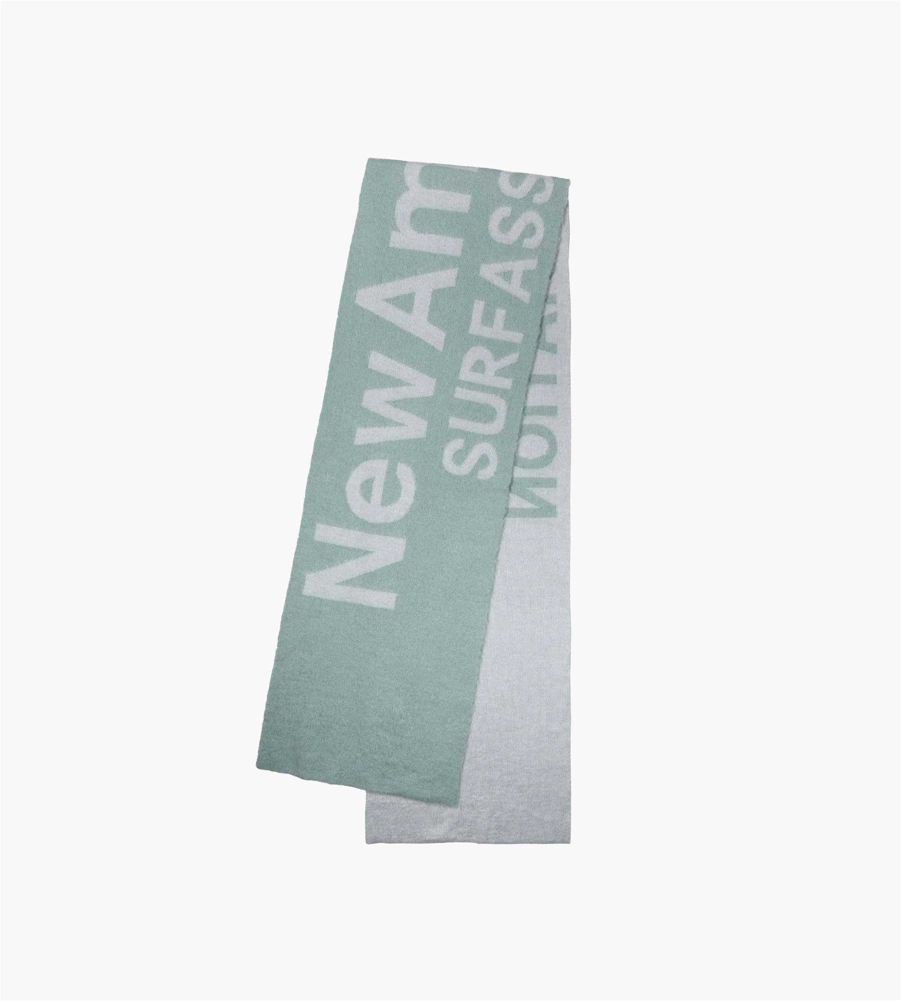 New Amsterdam Surf Association Fuzzy Name Scarf Denim Blue Bleached Blue