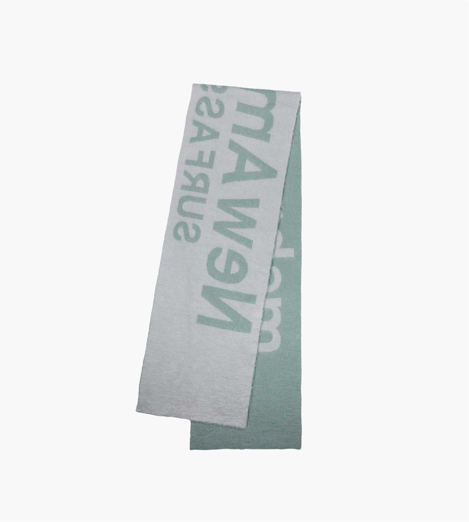 New Amsterdam Surf Association Fuzzy Name Scarf Denim Blue Bleached Blue