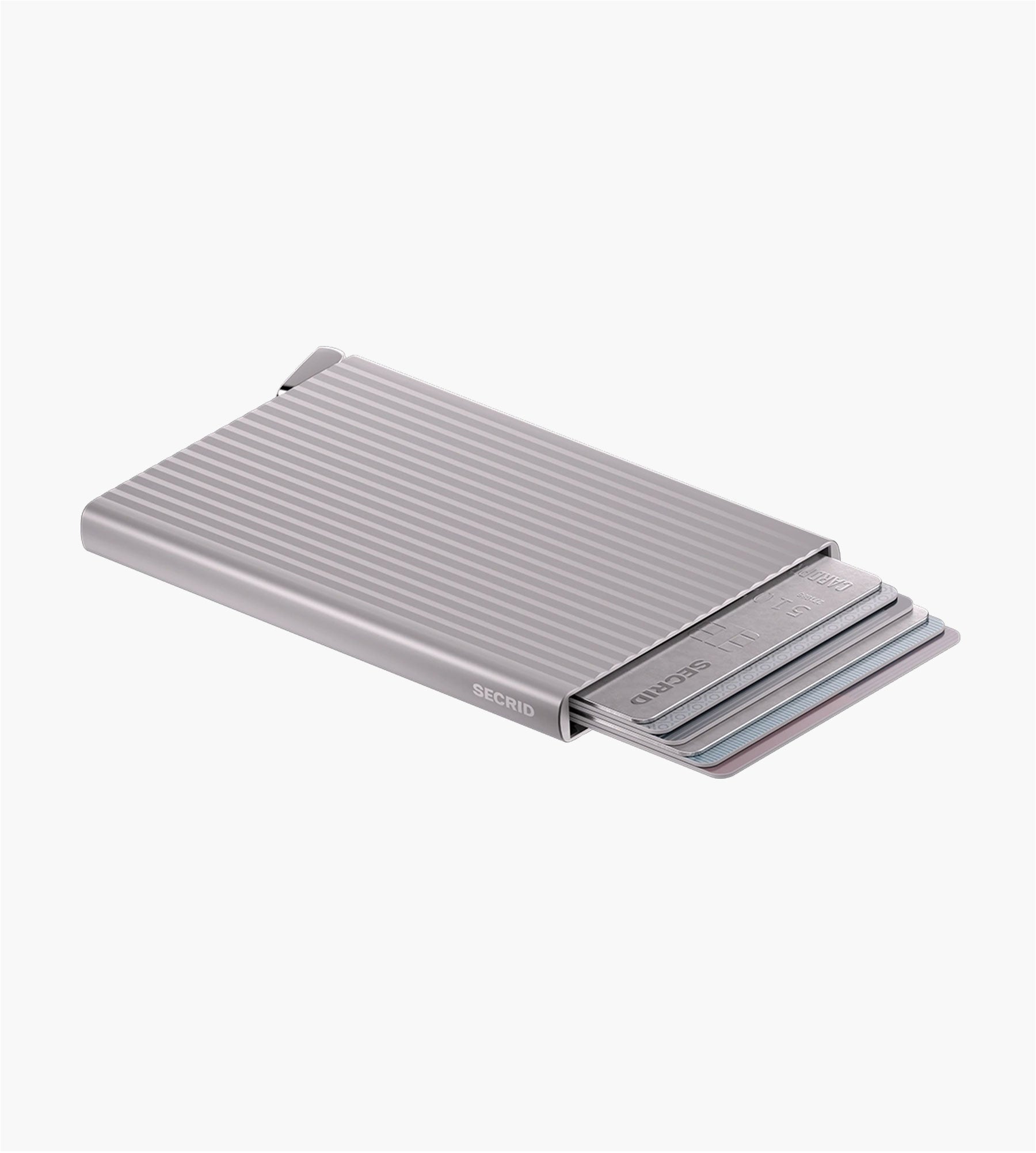SECRID Cardprotector Fluted Silver+