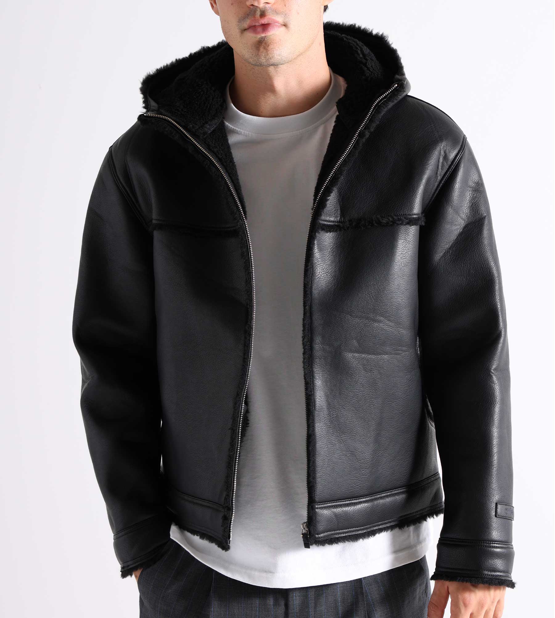 Arte Antwerp Shearling Jacket Black