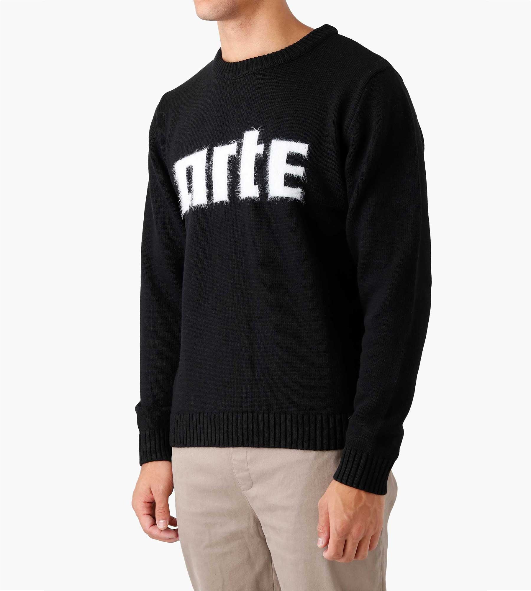 Arte Antwerp Kobe Logo Knit Sweater Black