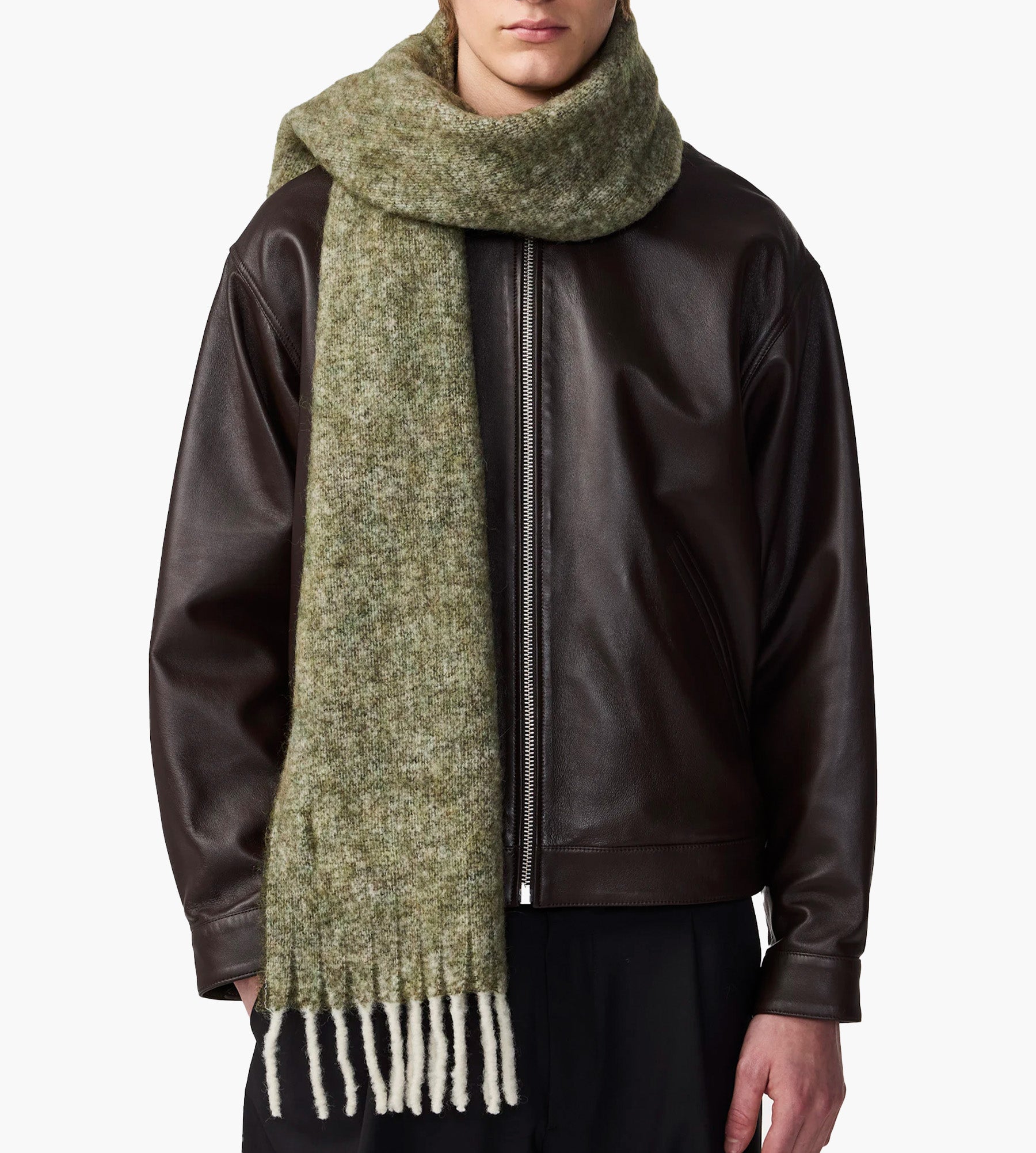 NN.07 Scarf Two 9006 Dusty Multi Green