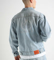 Sabbatical Crest Denim Jacket Washed Blue