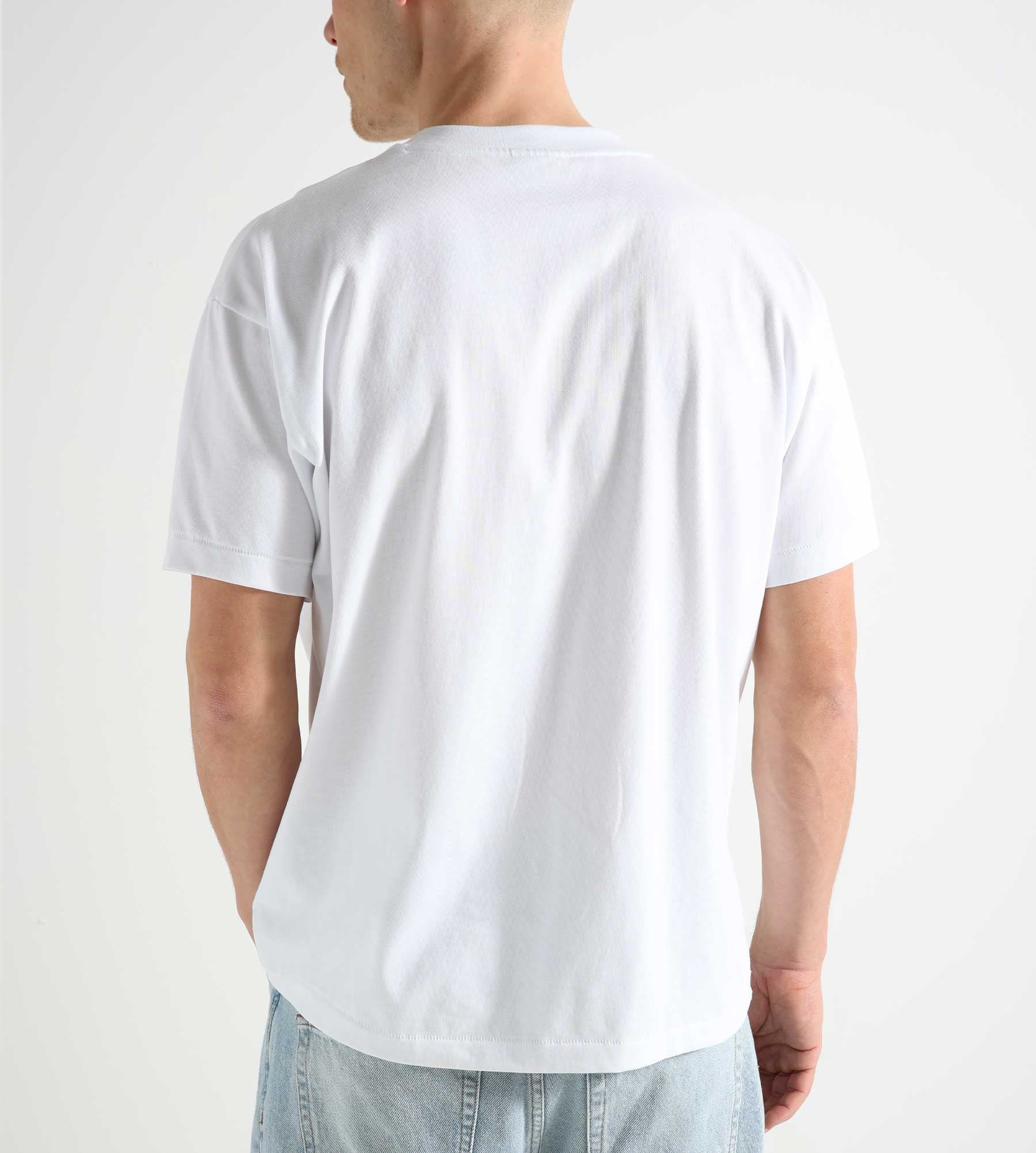 Sabbatical Logo T-Shirt White Navy