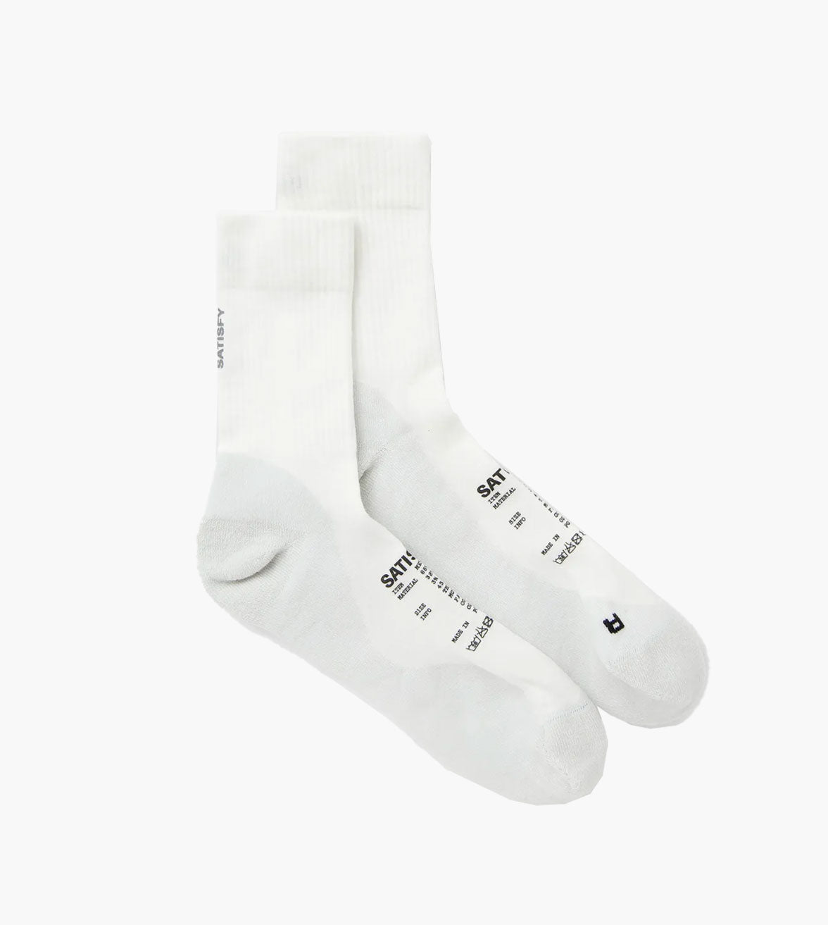 Satisfy Merino Nylon Tube Socks Off-White