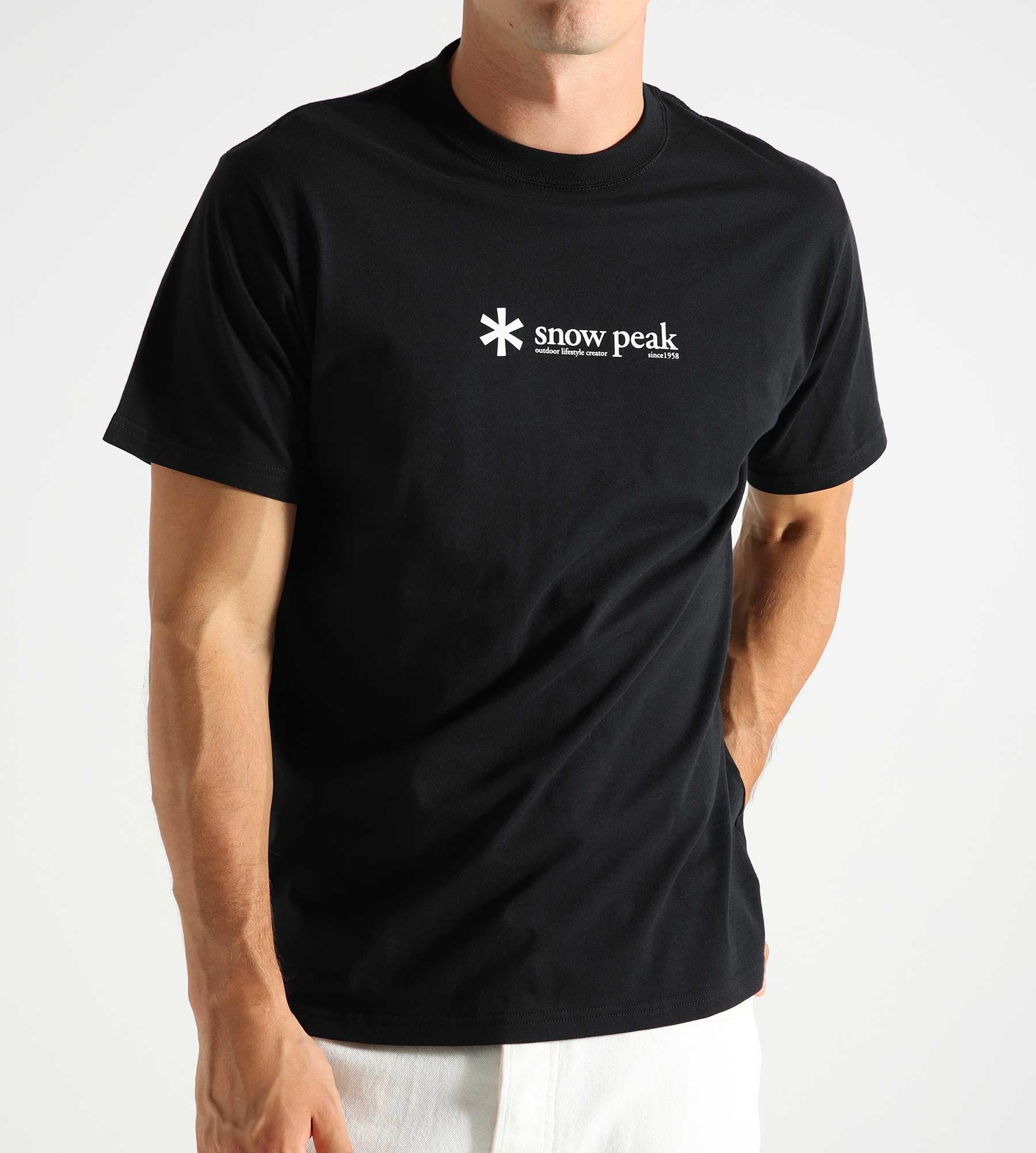 Snow Peak Soft Cotton Logo T-Shirt Black