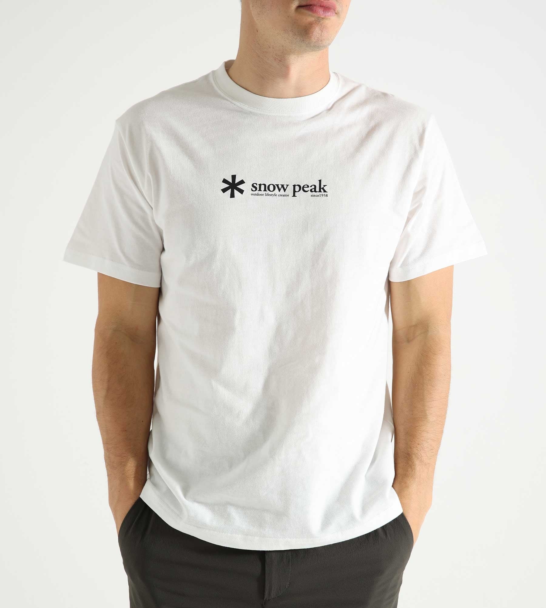 Snow Peak Soft Cotton Logo T-Shirt White