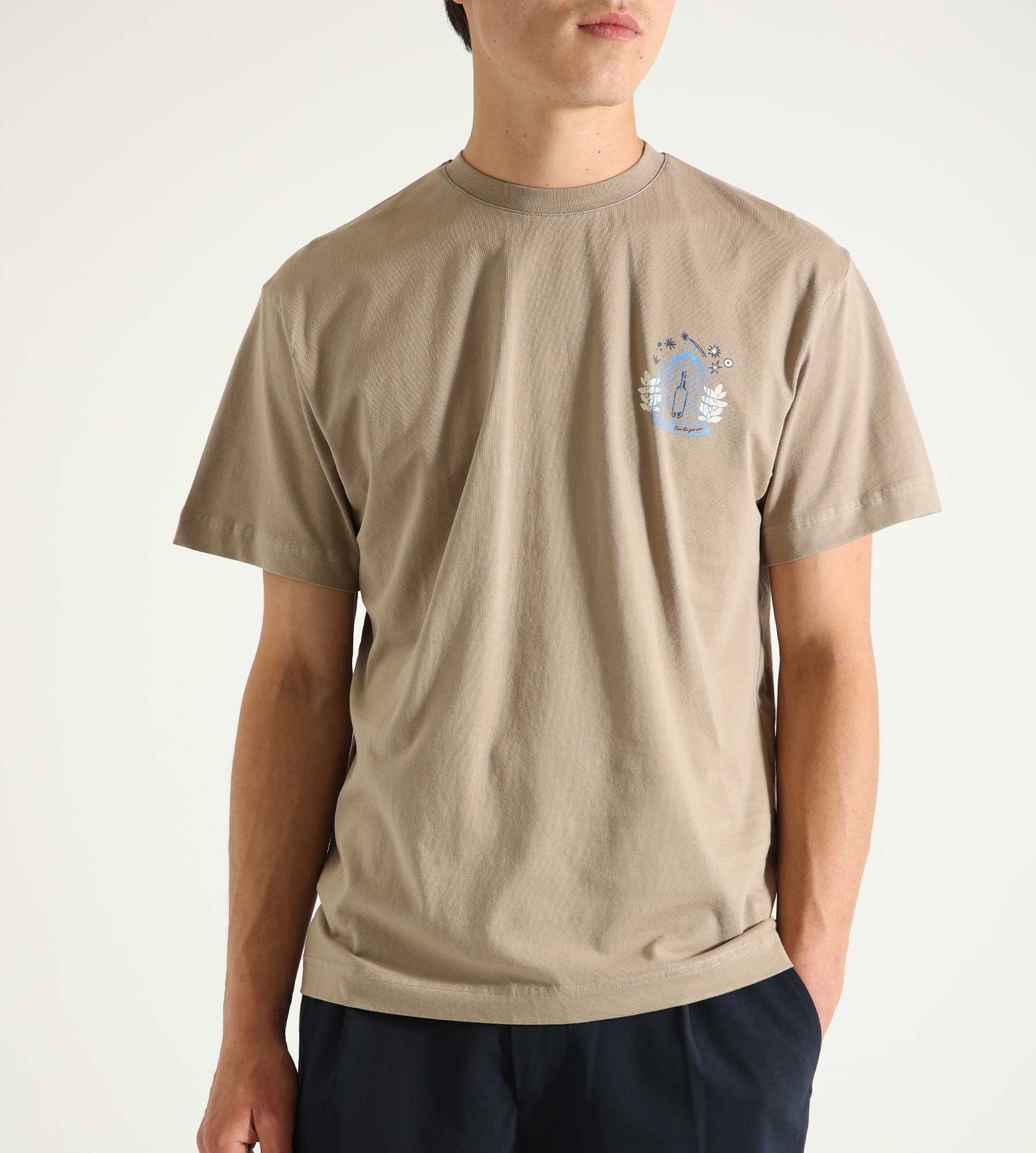 Libertine-Libertine Beat Free Wine T-Shirt Taupe