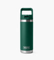 YETI Rambler 18 Oz Colour Straw Bottle Black Forest Green