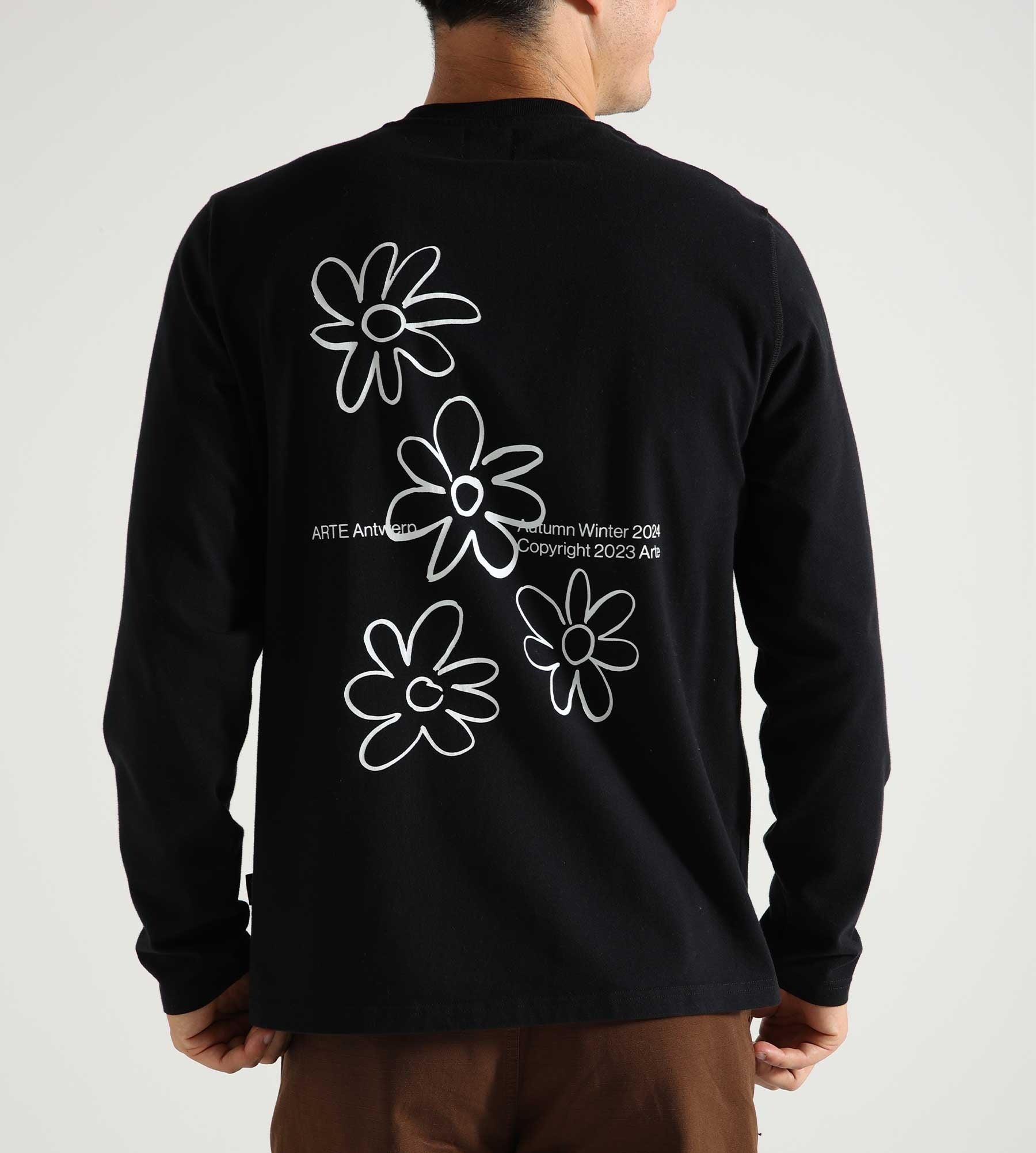 Arte Antwerp Flowers Longsleeve Black