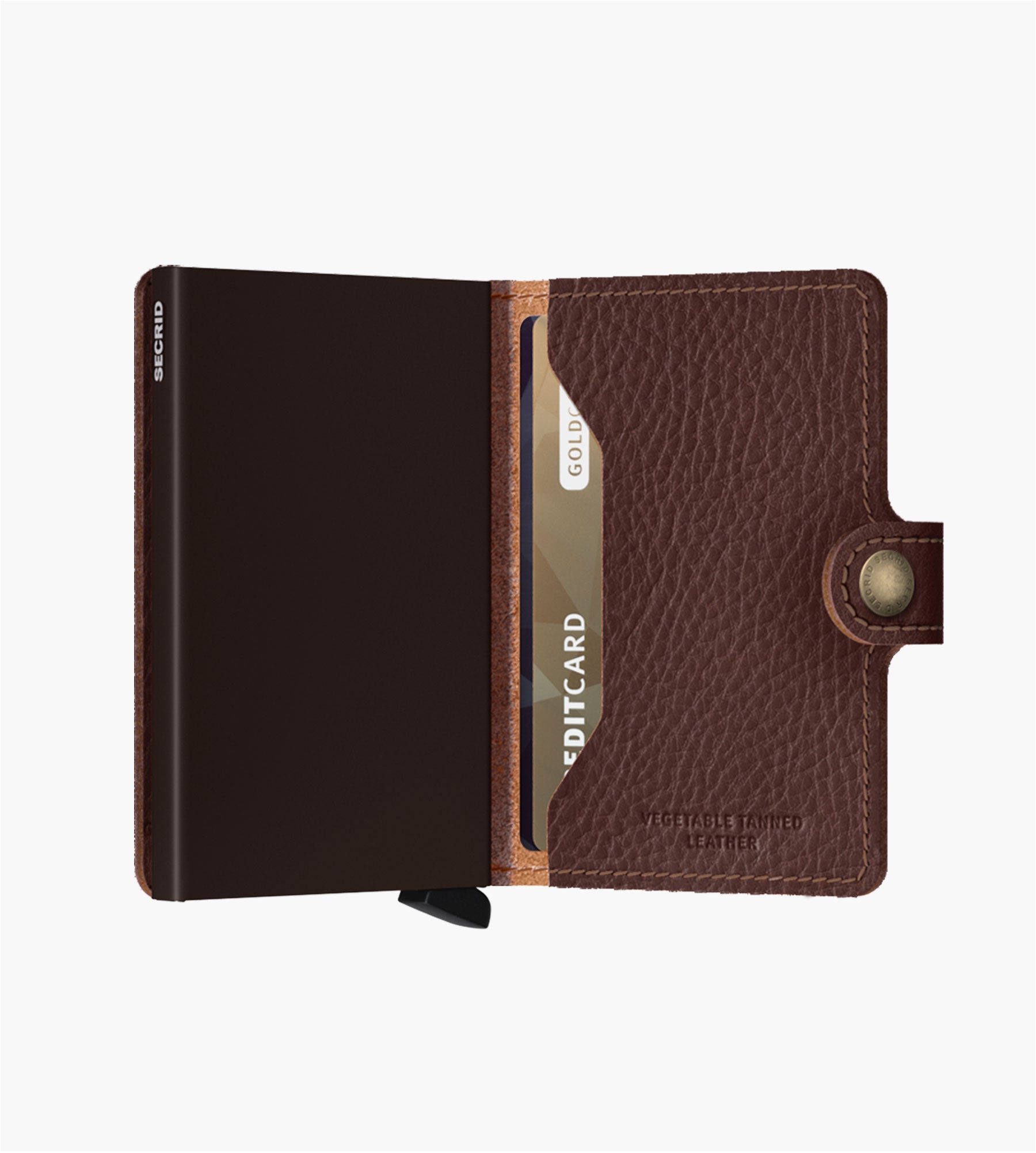 SECRID Miniwallet Vegetable Tanned Espresso-Brown