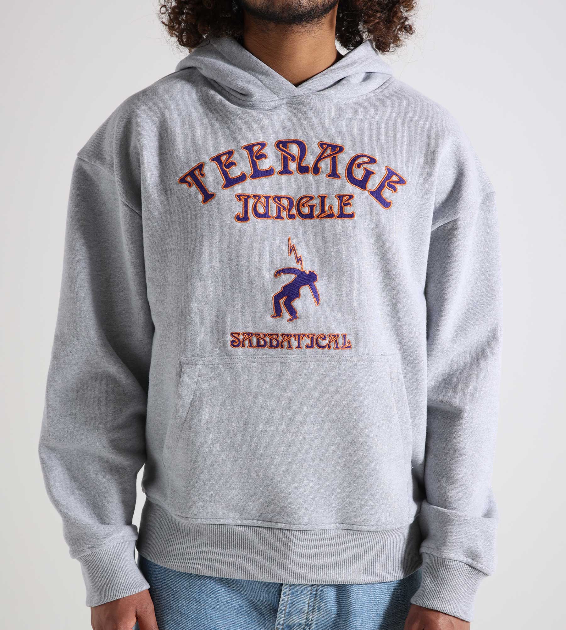 Sabbatical Teenage Jungle Hoodie Heather Grey