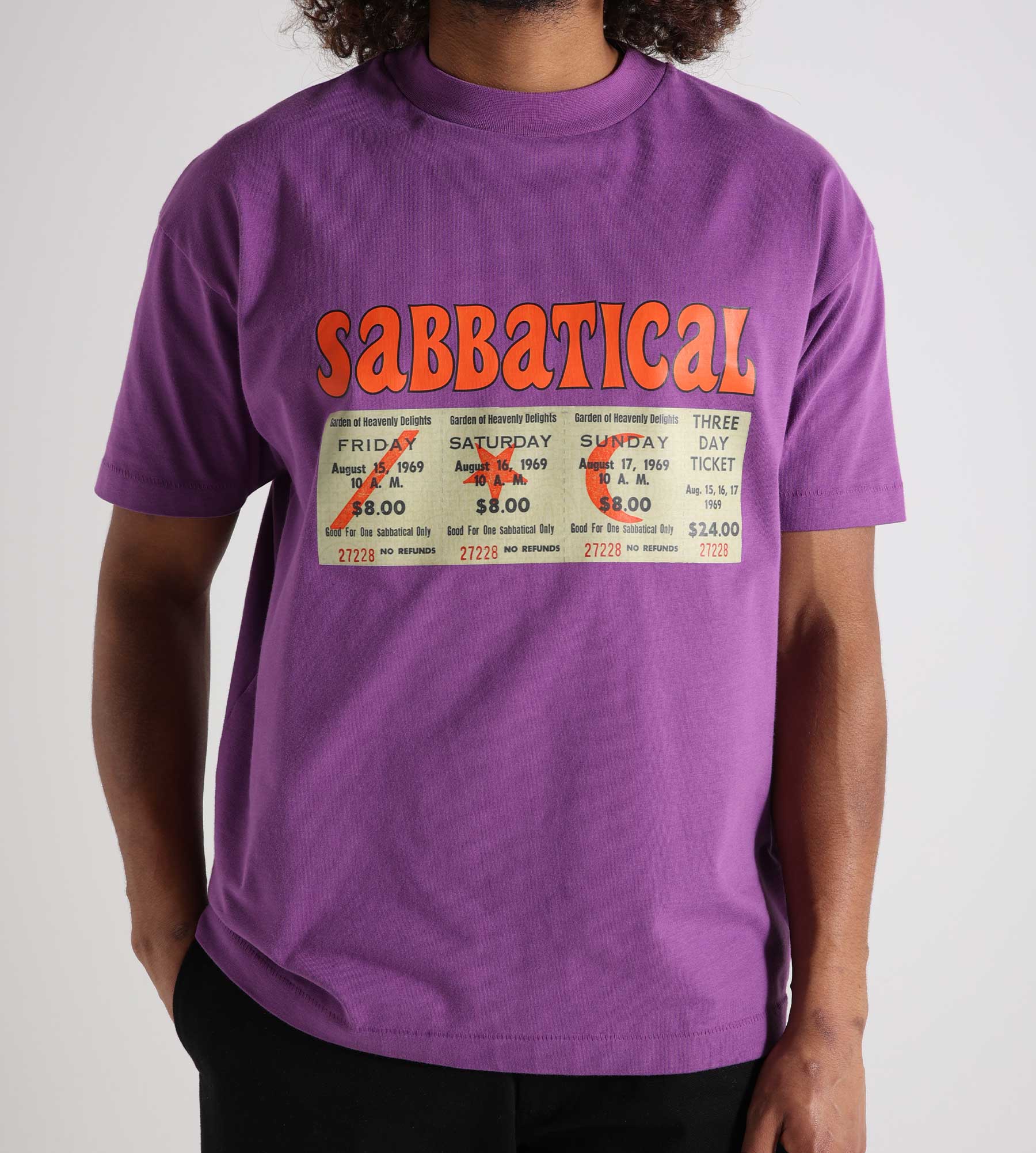 Sabbatical Three Day Ticket T-Shirt Purple Rain