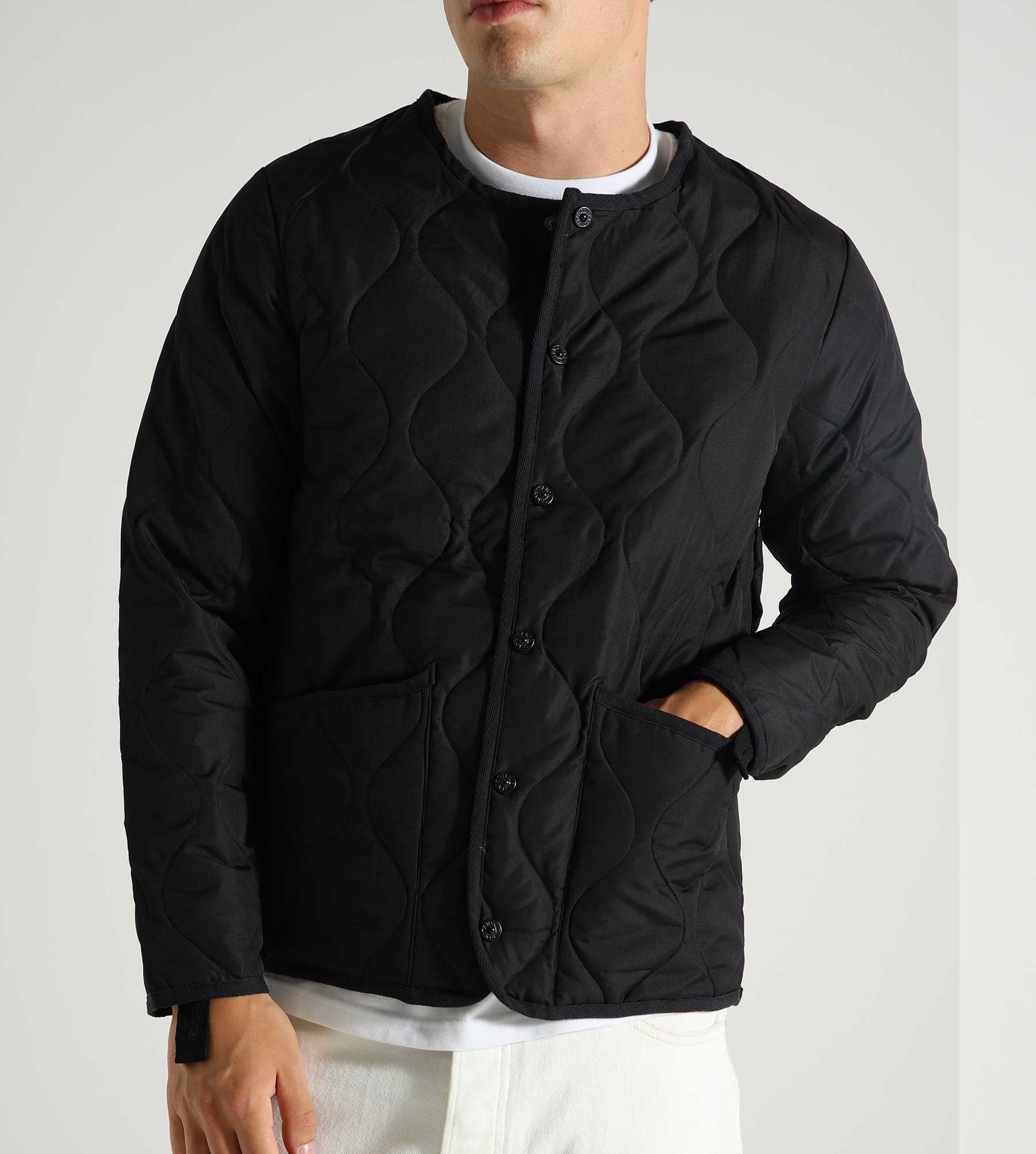 Taion Military Crew Neck Down Jacket Black