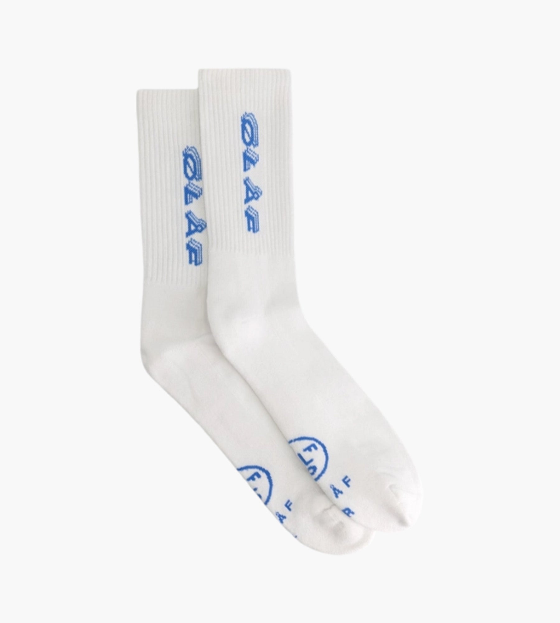 OLAF Triple Italic Socks Optical White Blue