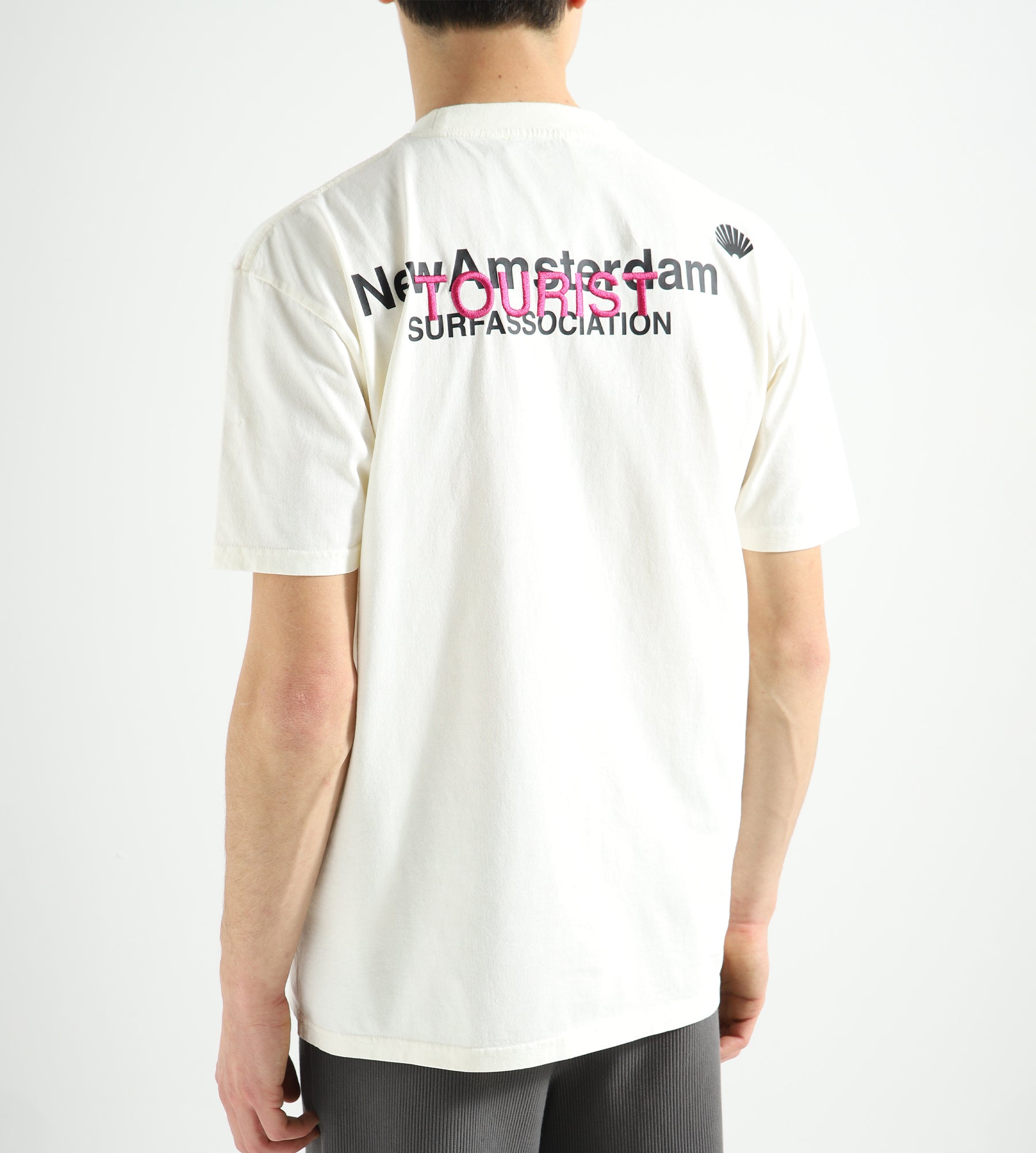 New Amsterdam Surf Association Logo Tourist T-Shirt Bone