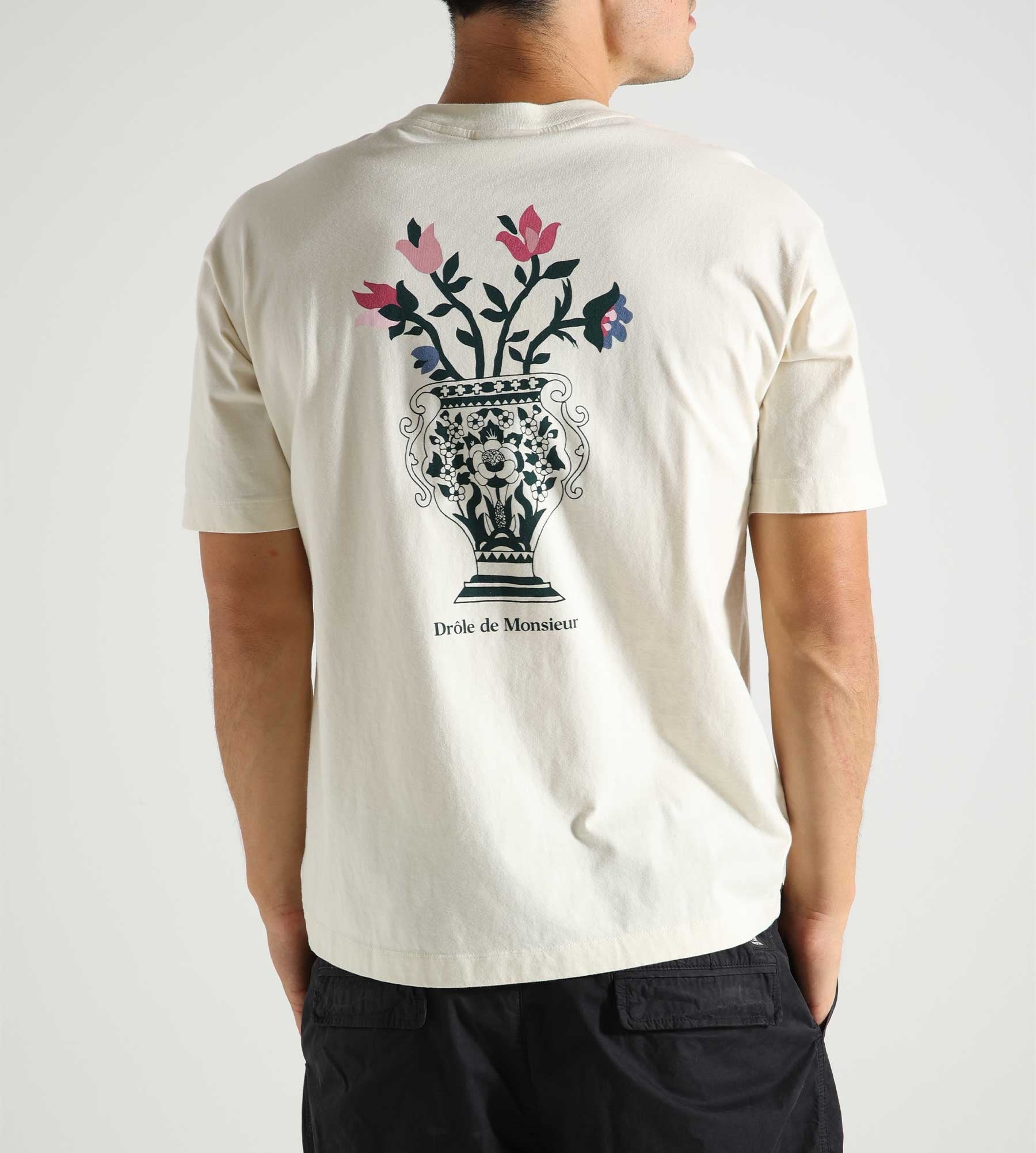 Drôle de Monsieur Le T-Shirt Vase Cream