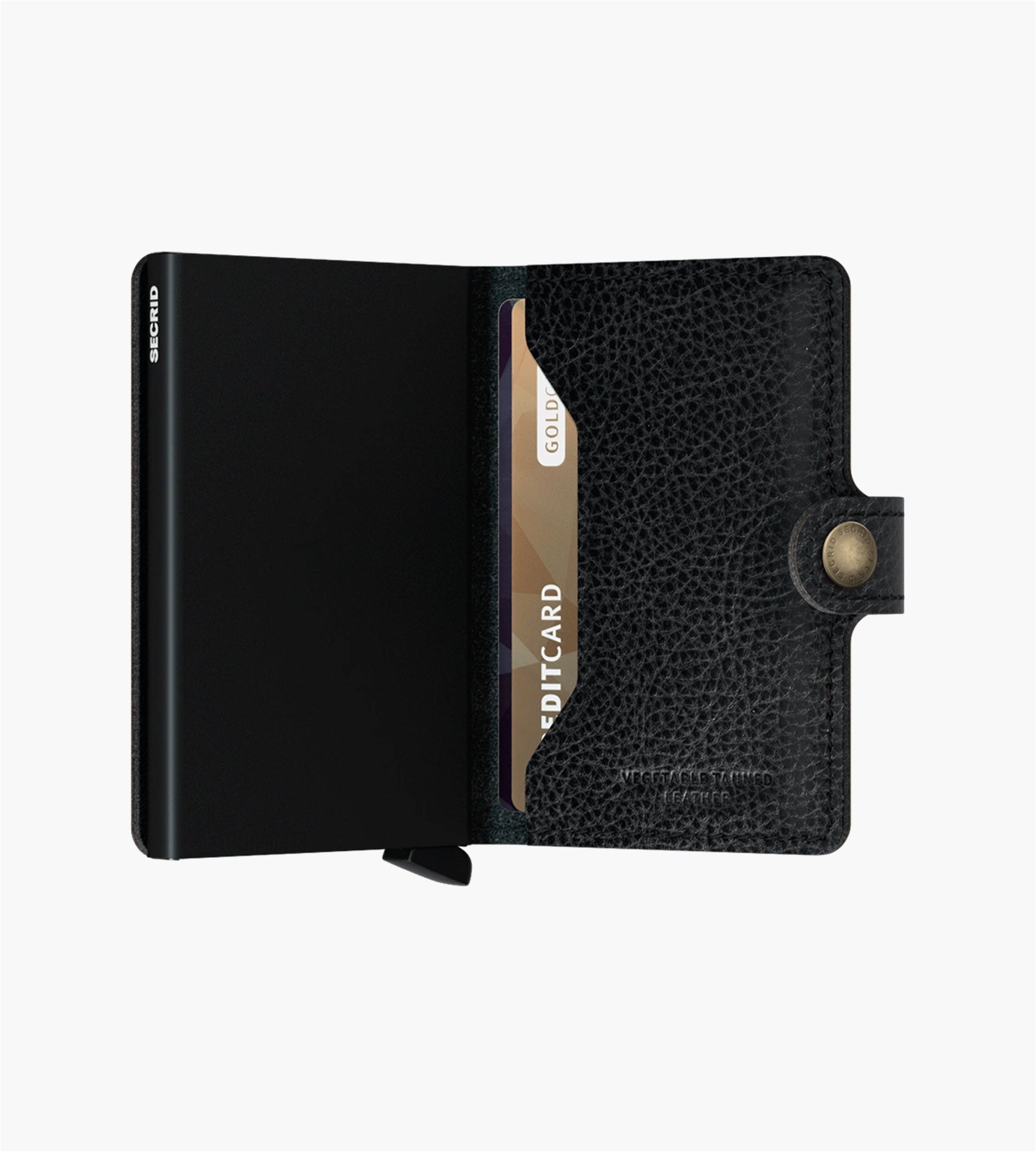 SECRID Miniwallet Vegetable Tanned Black-Black