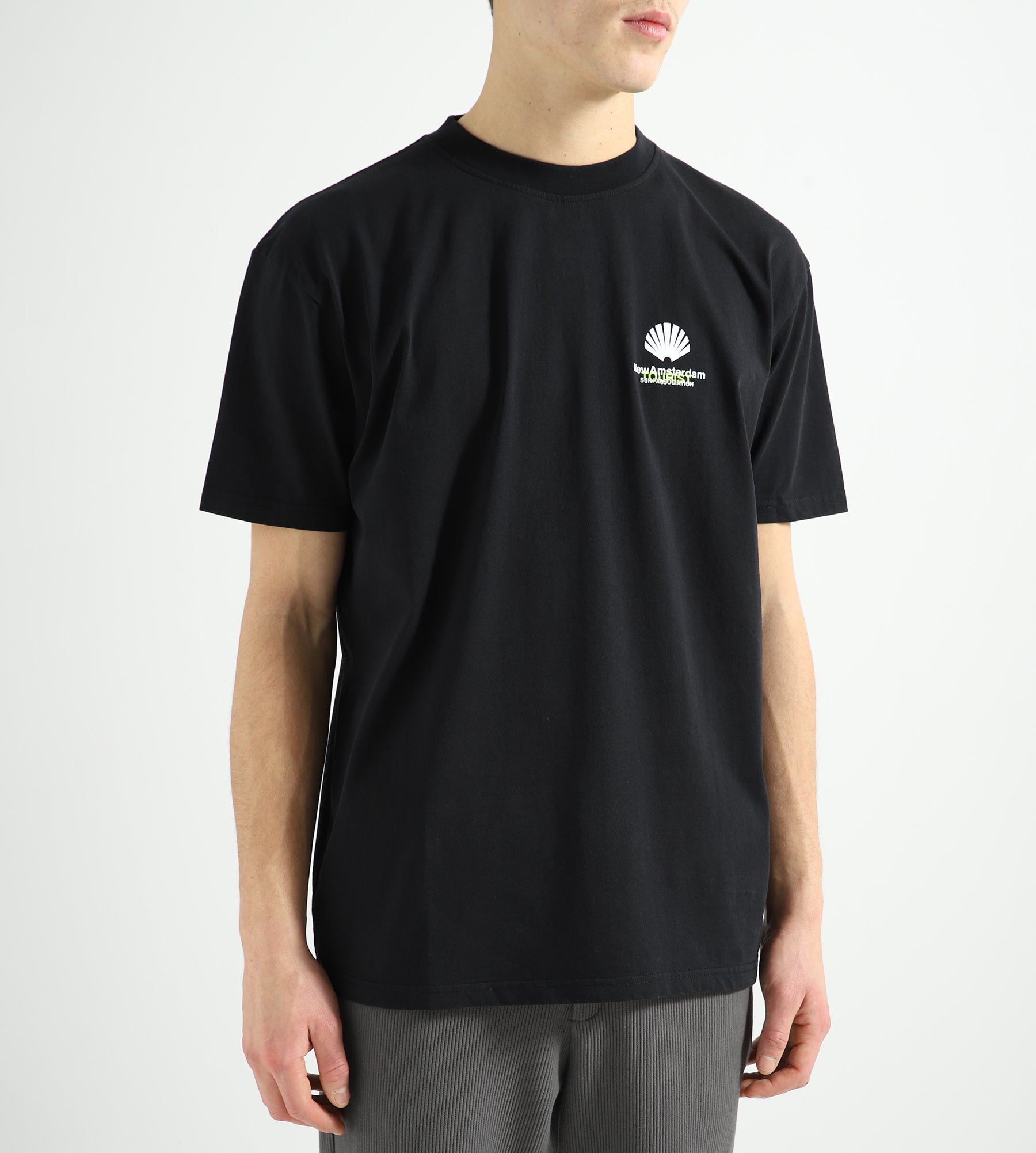 New Amsterdam Surf Association Logo Tourist T-Shirt Black