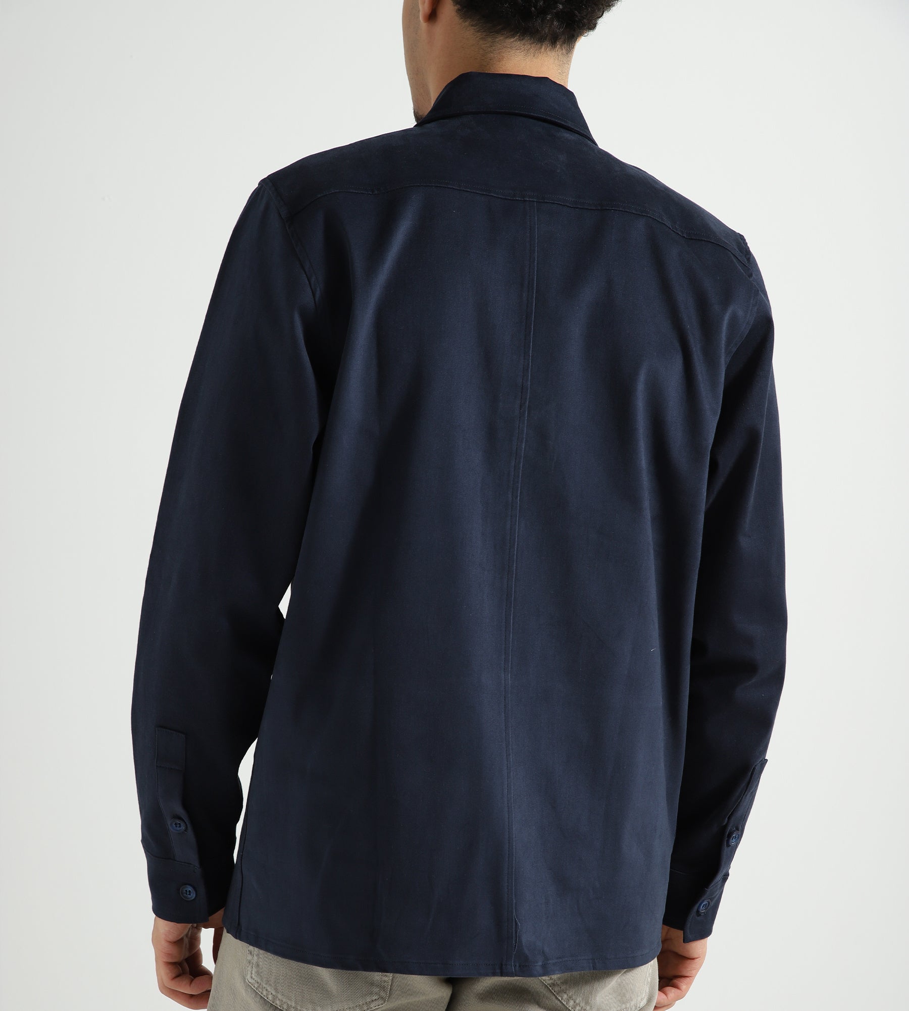 Baskèts Heavy Cotton Overshirt Navy