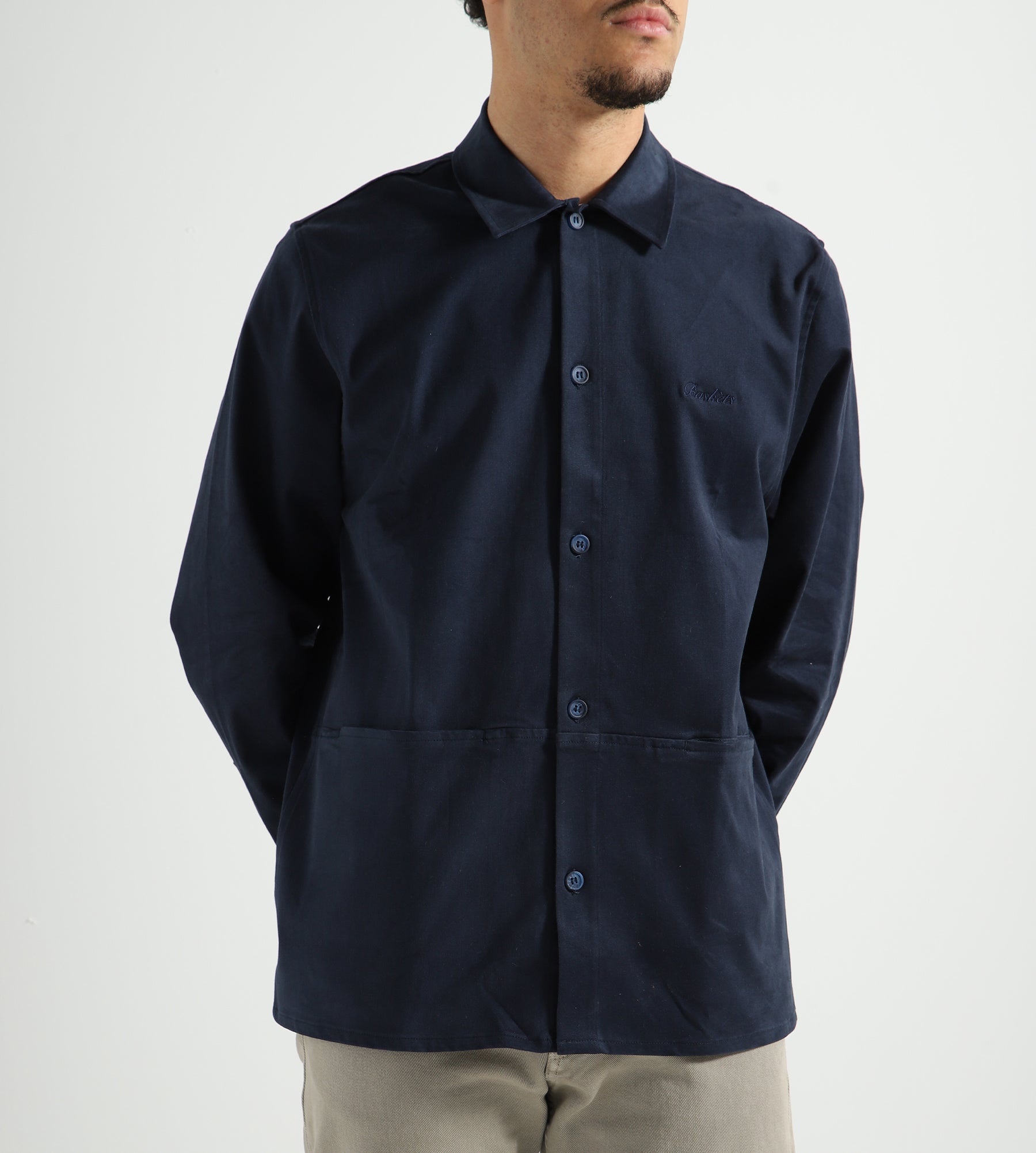 Baskèts Heavy Cotton Overshirt Navy