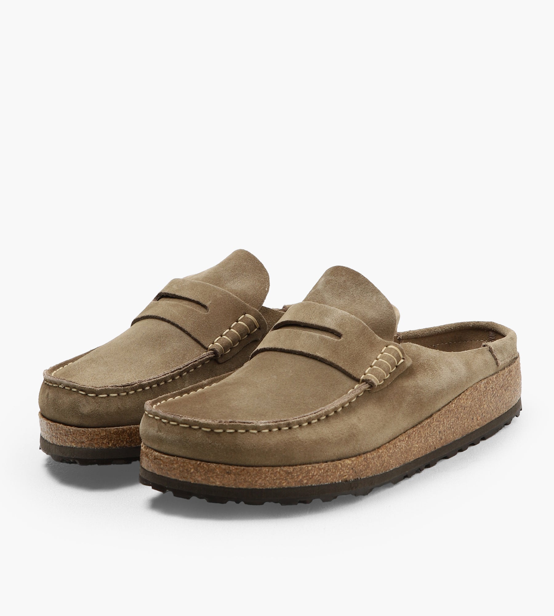 Birkenstock Naples Suede Leather Taupe